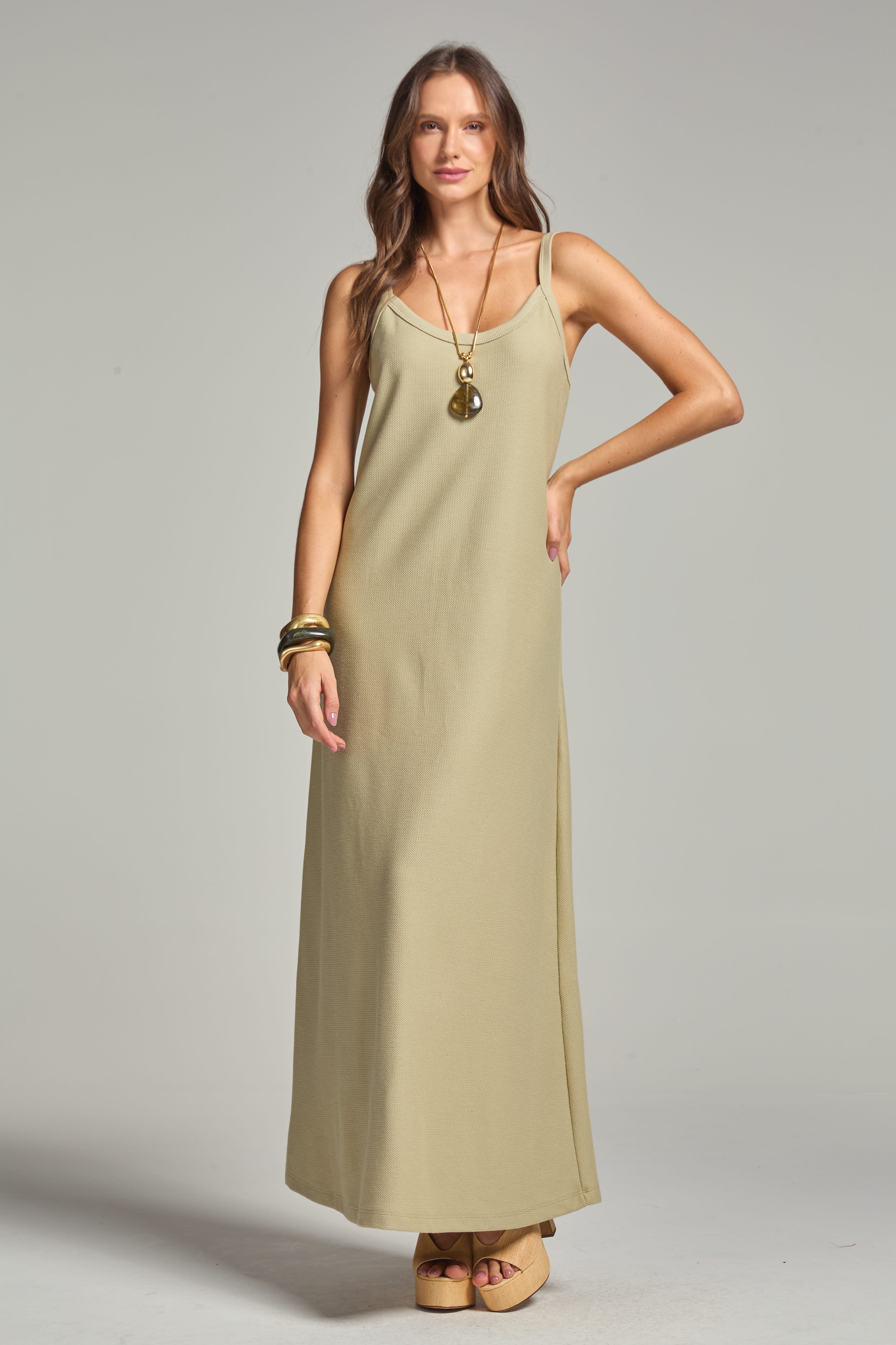 Vestido Verde Planta