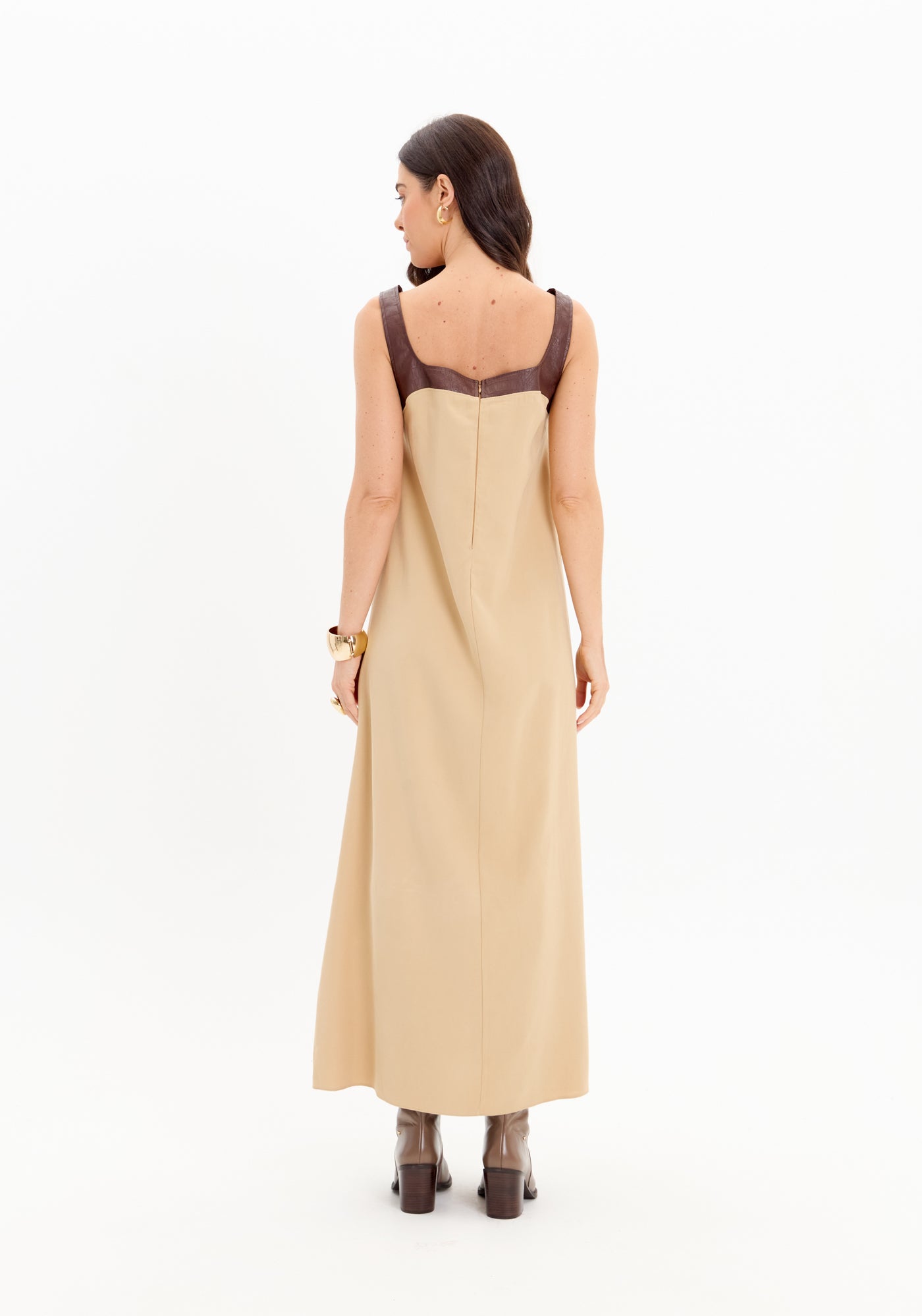 Vestido Super Midi Sem Manga