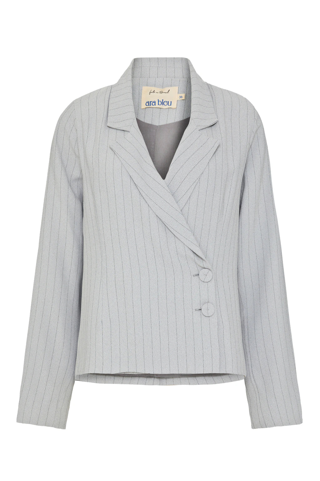 Blazer Clarice Cinza Risca de Giz