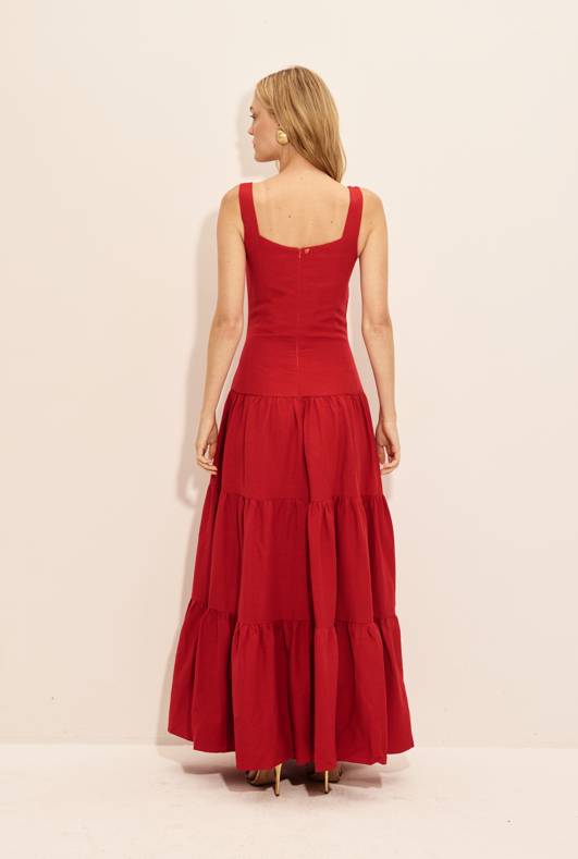 Vestido Alvorada Vermelho