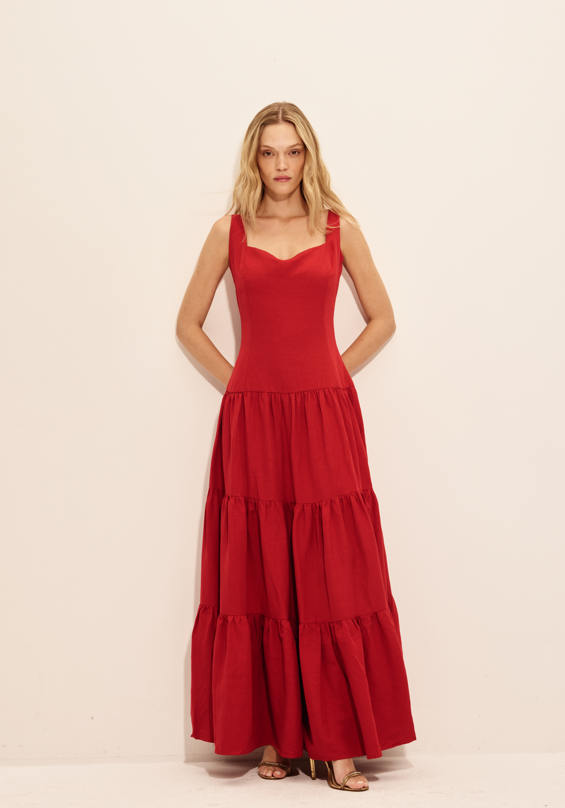 Vestido Alvorada Vermelho