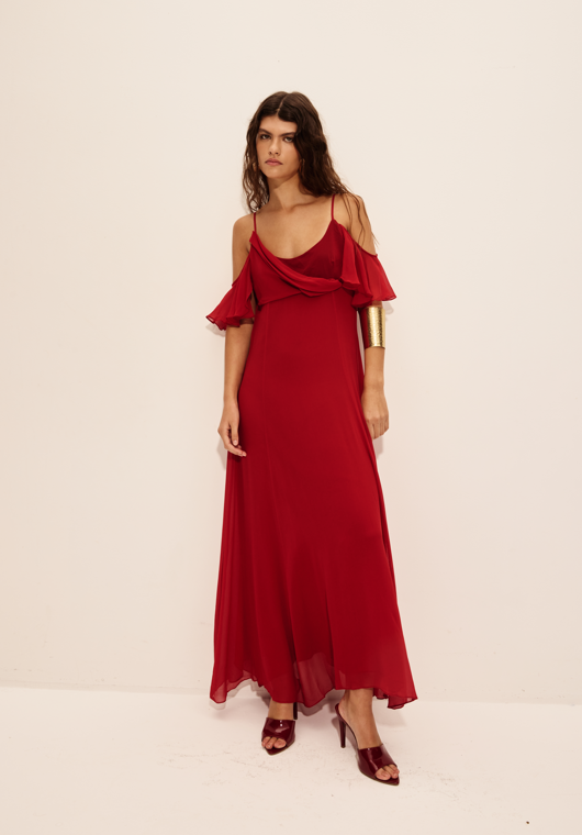 Vestido Calçadão Vermelho