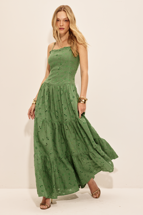 Vestido Modernismo Verde