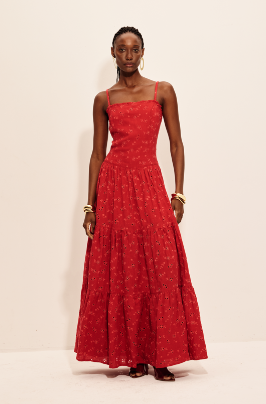 Vestido Modernismo Vermelho