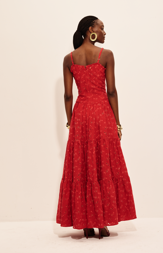 Vestido Modernismo Vermelho