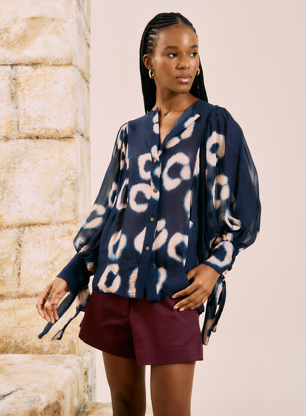 Camisa Estampada Abstra.Leopard