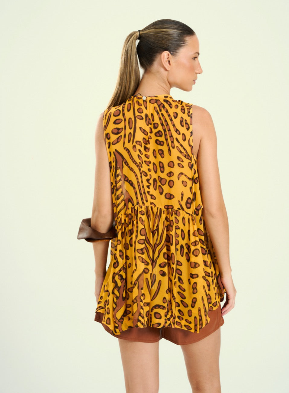 Blusa Estampada Jungle Gold