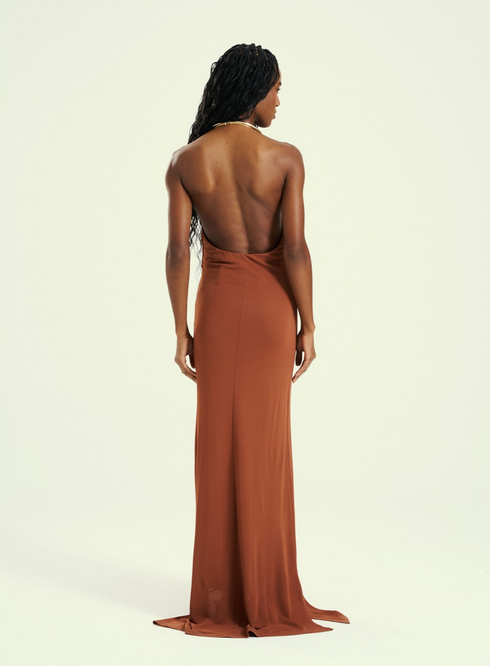 Vestido Marrom Cheastnu