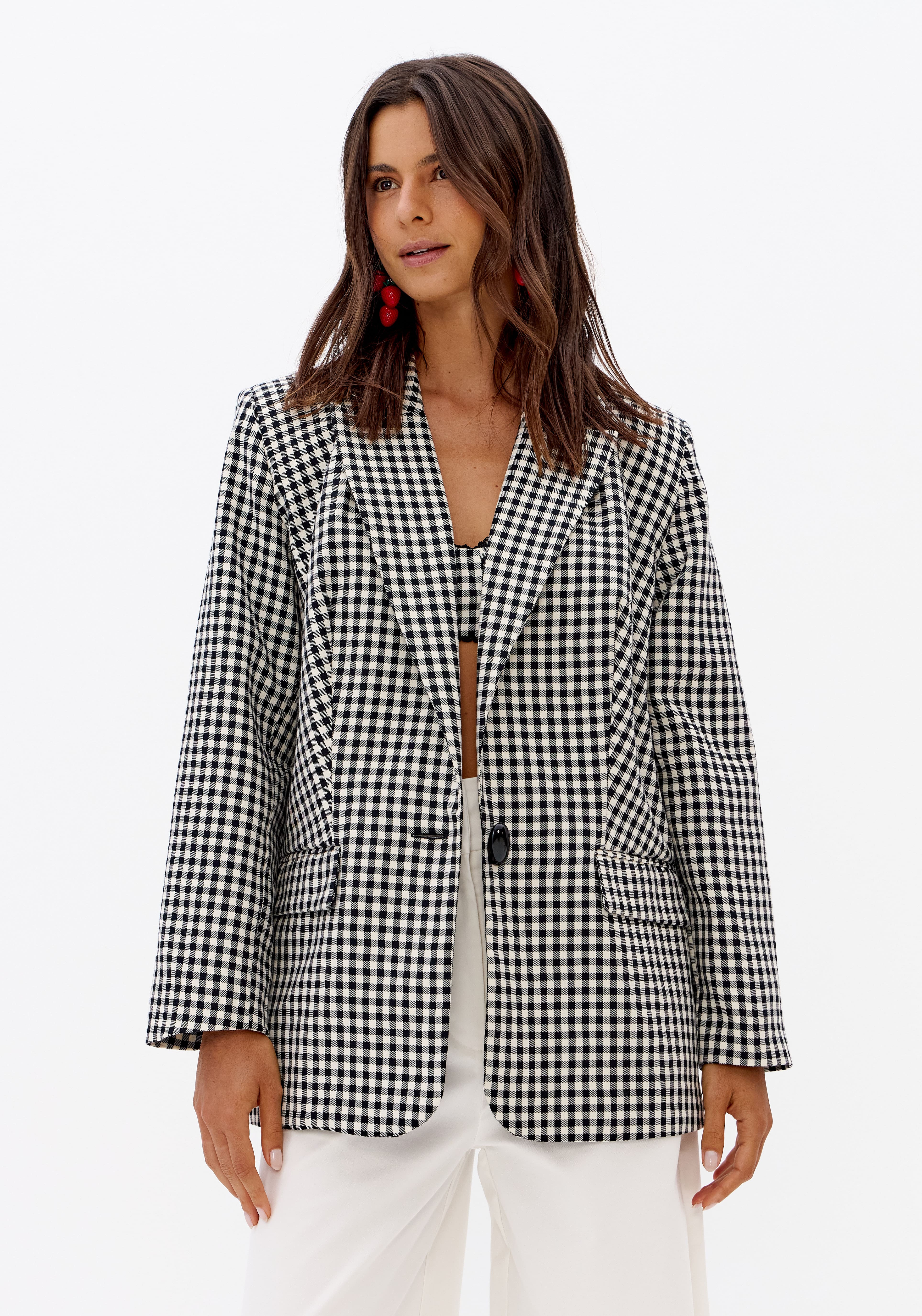 Blazer Oversized Xadrez