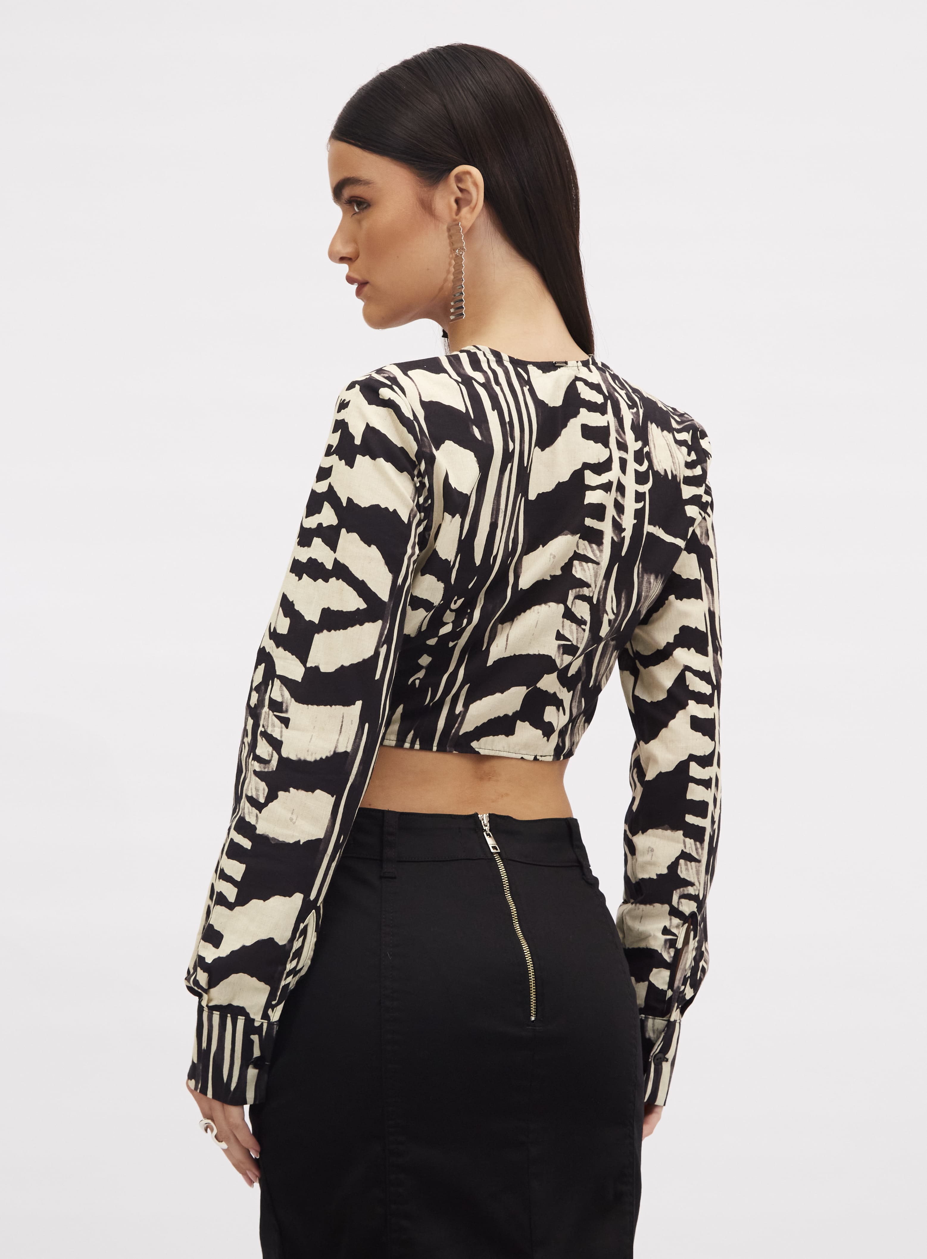 Blusa Estampada Abstrata