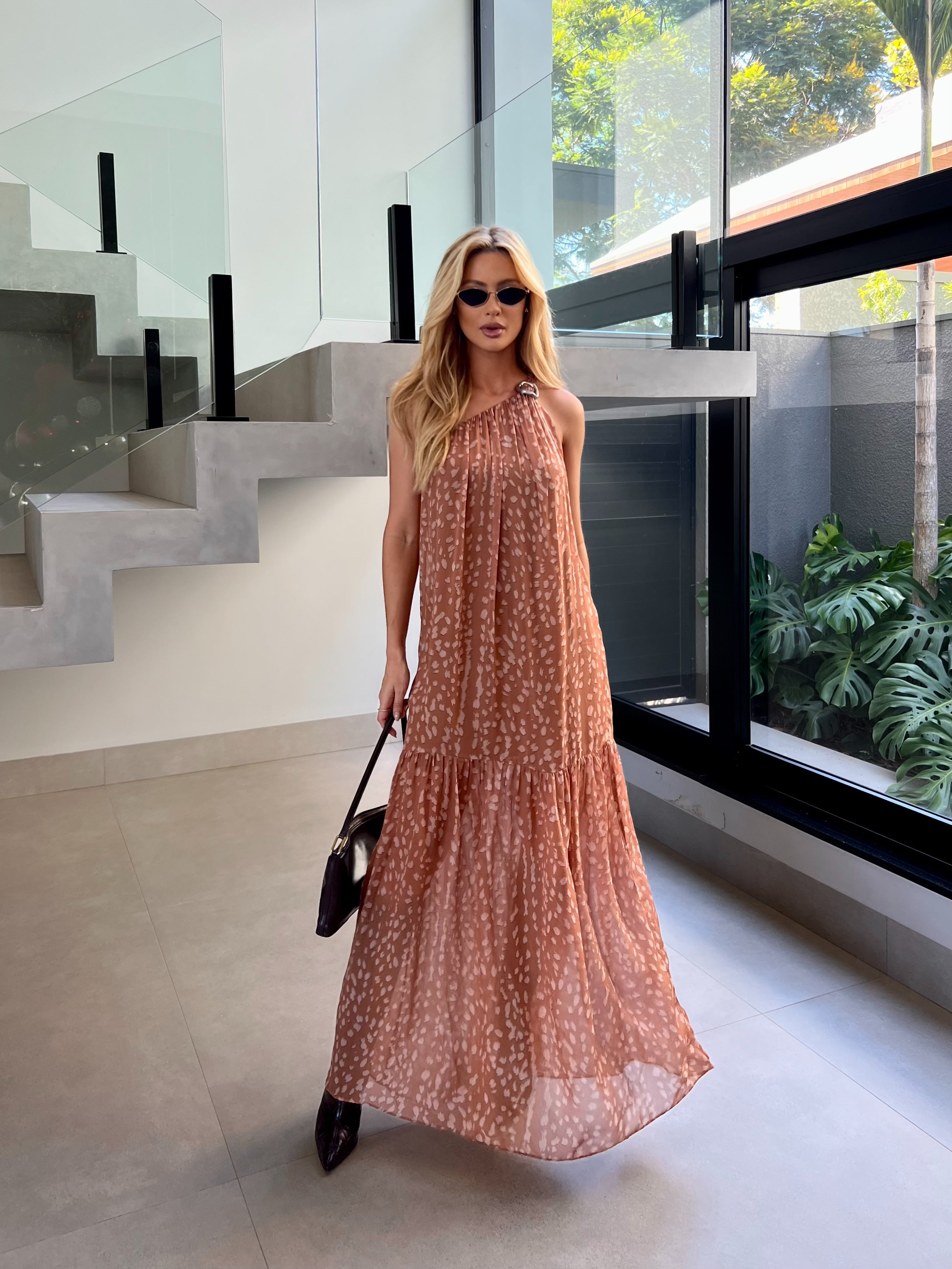 Vestido Estampado Fox Brown