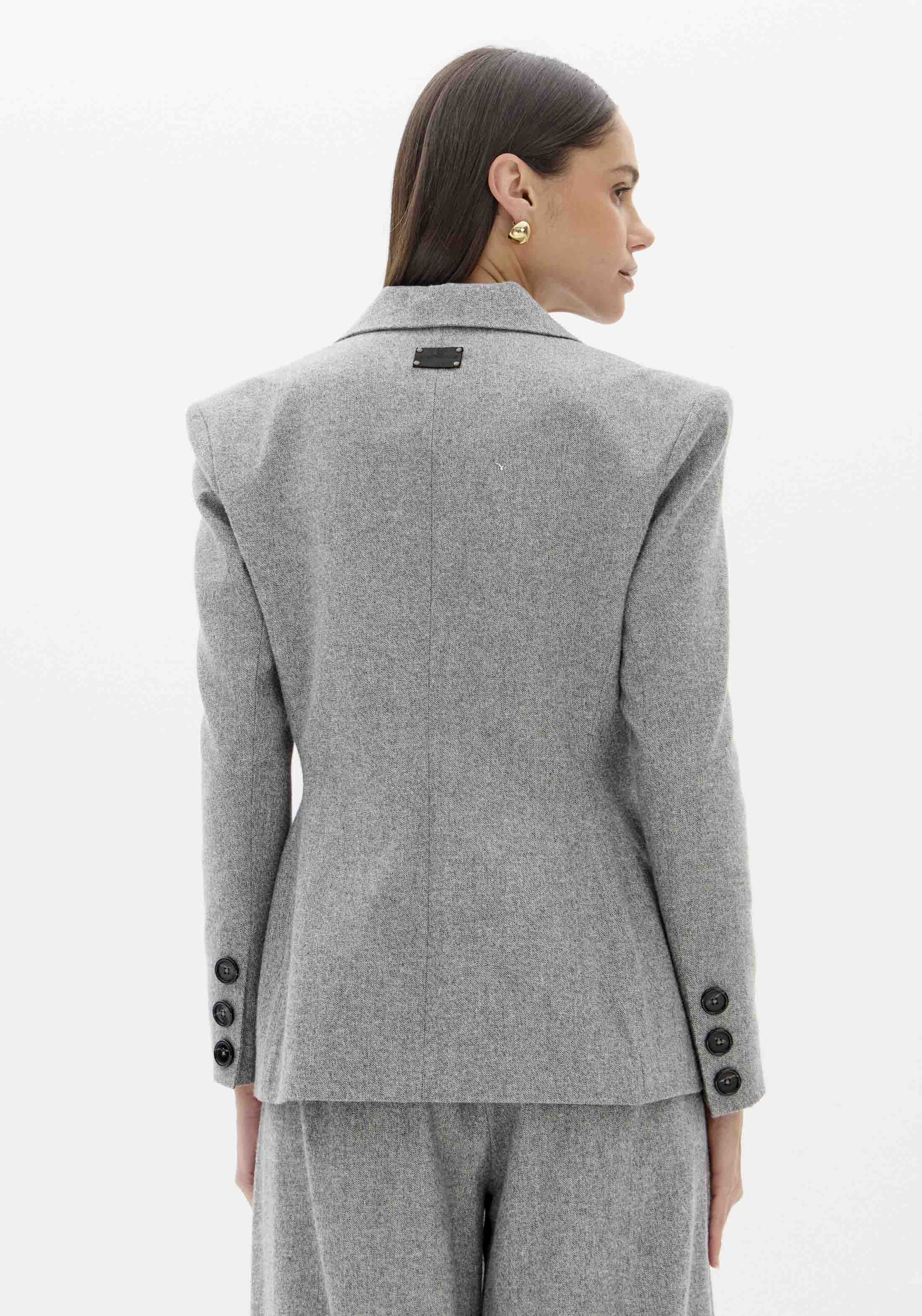 Blazer Slim Manga Longa