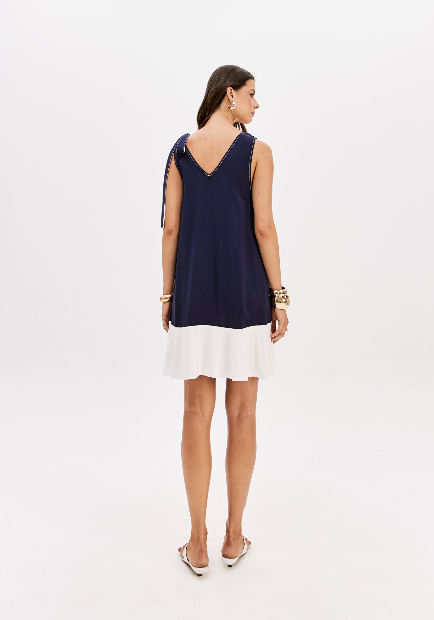 Vestido Curto Sem Manga