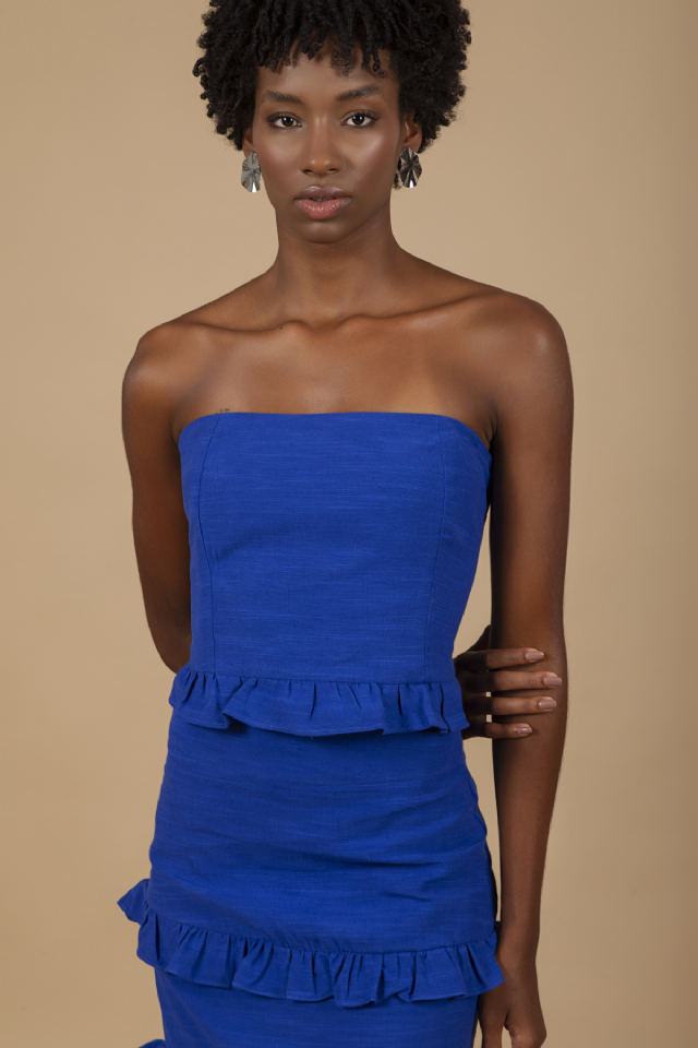 Top Tais Azul Ara Bleu