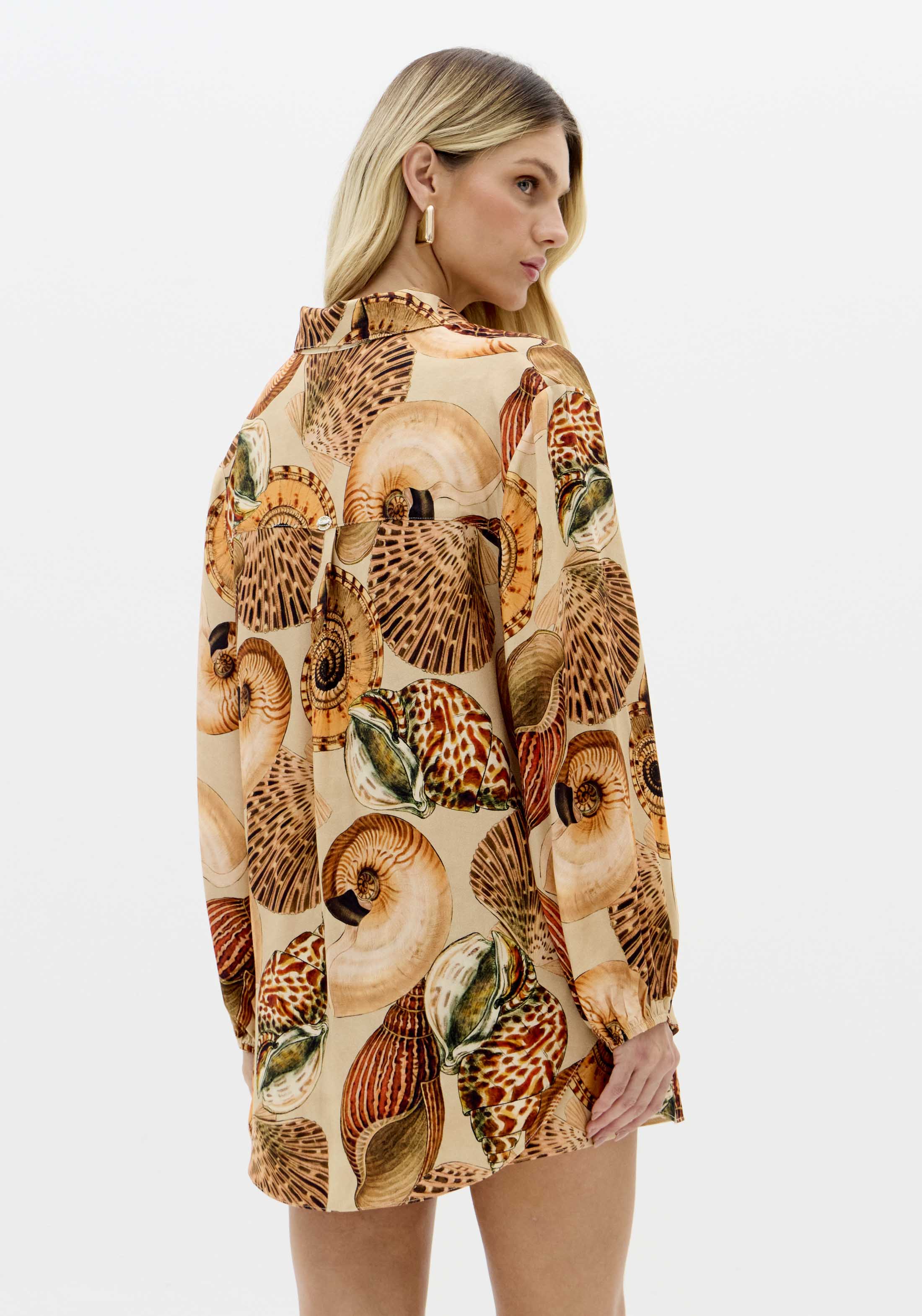 Camisa Alongada Estampada