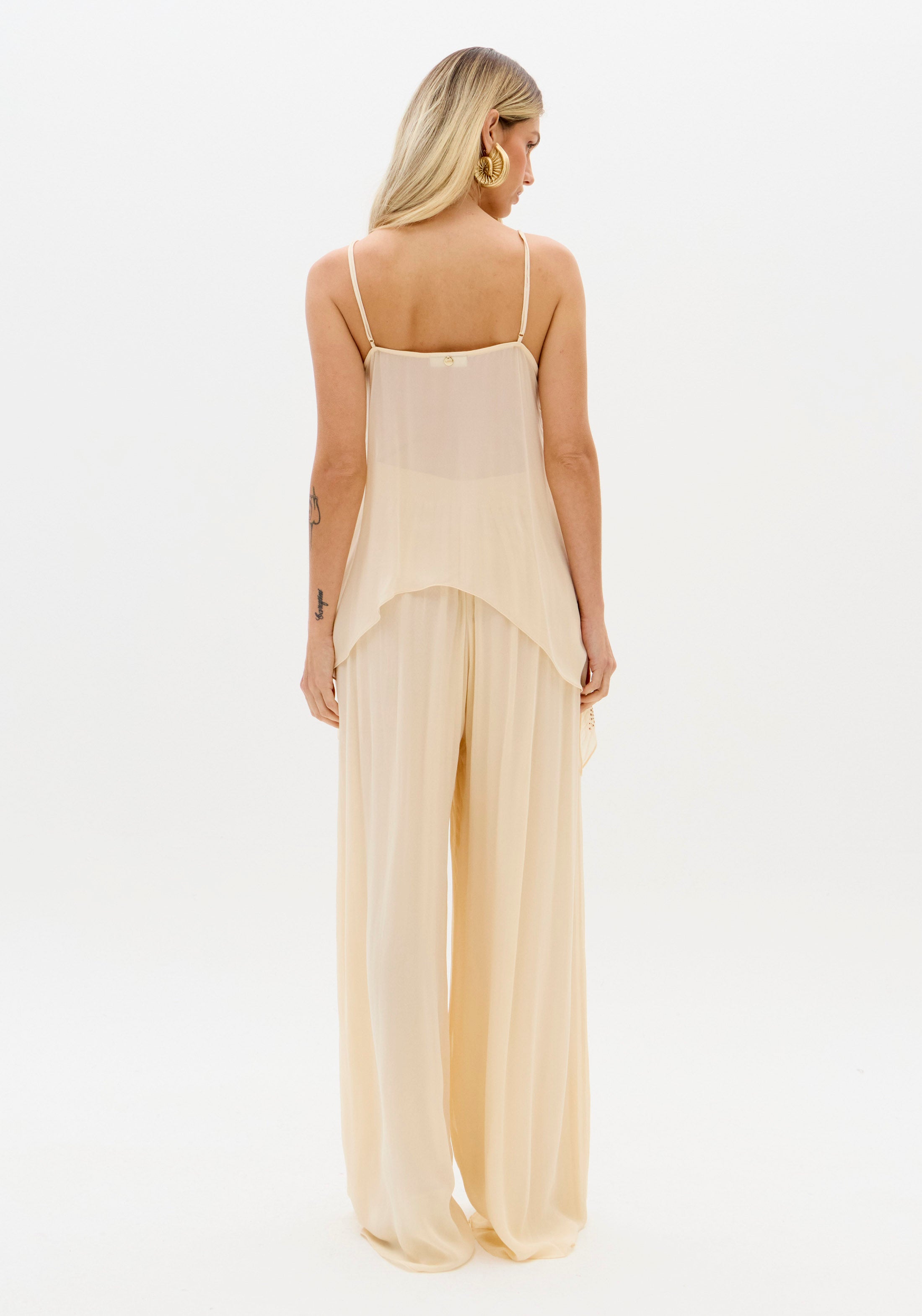 Calça Reta Cintura Alta