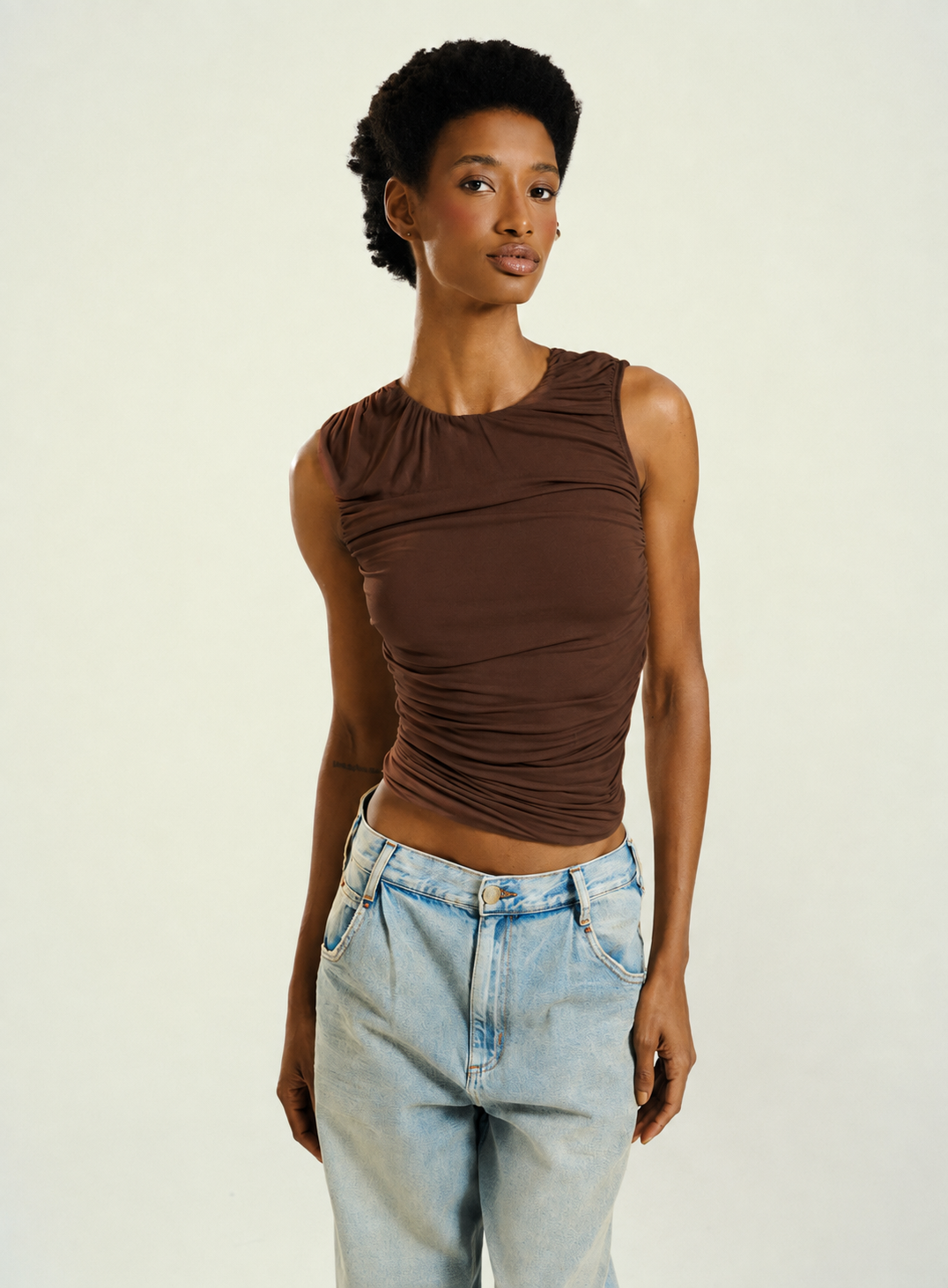 Blusa Marrom Cheastnu