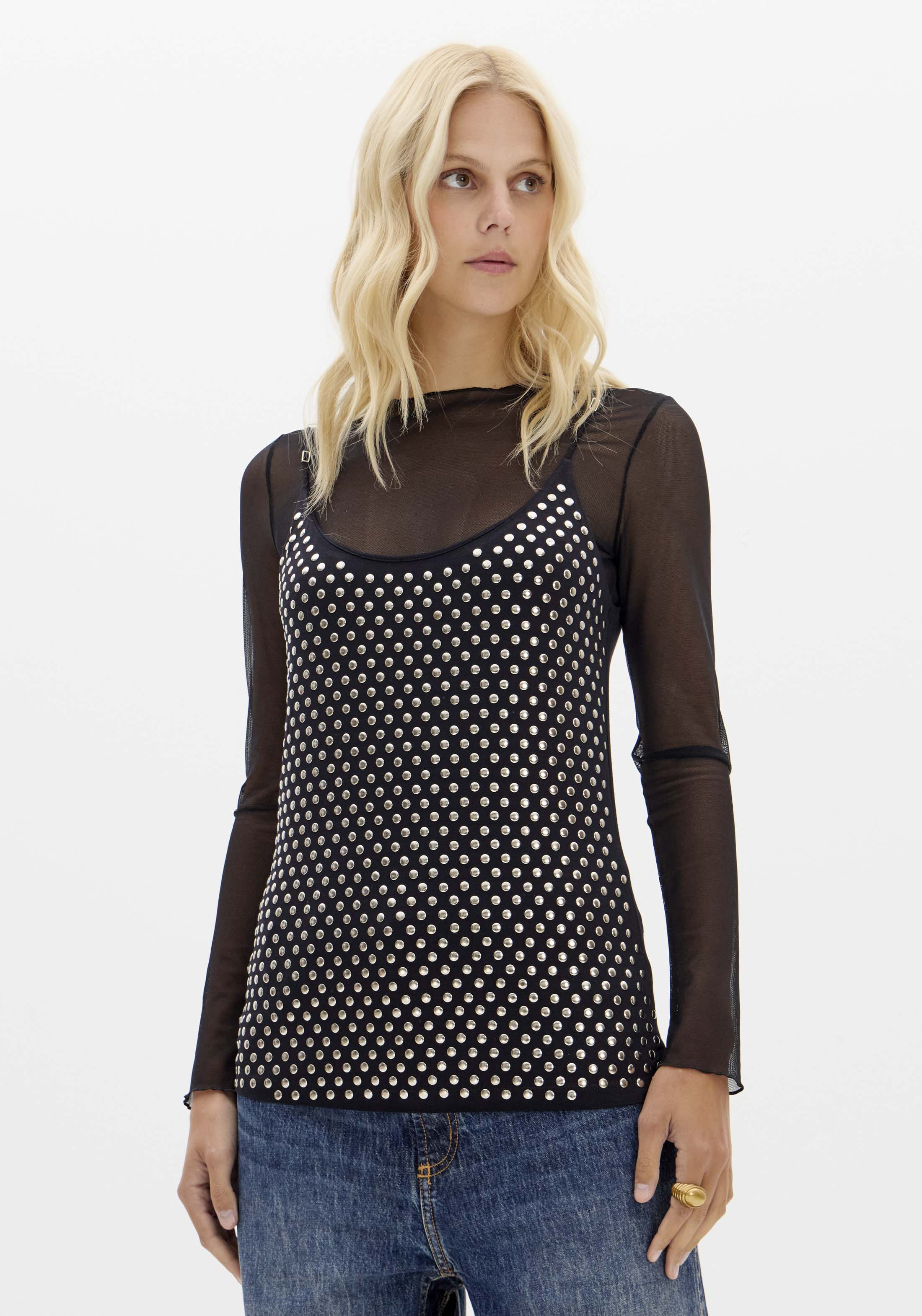Blusa De Alça Com Termocolante