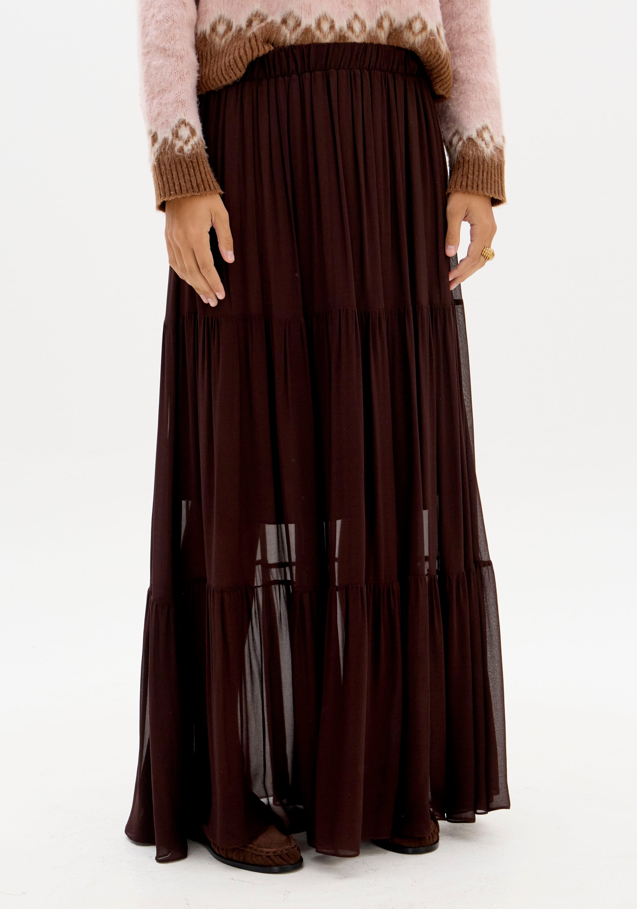 Saia Longa De Chiffon