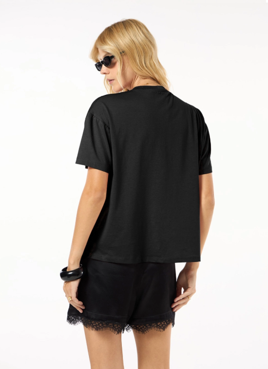 Blusa Estampada Preto