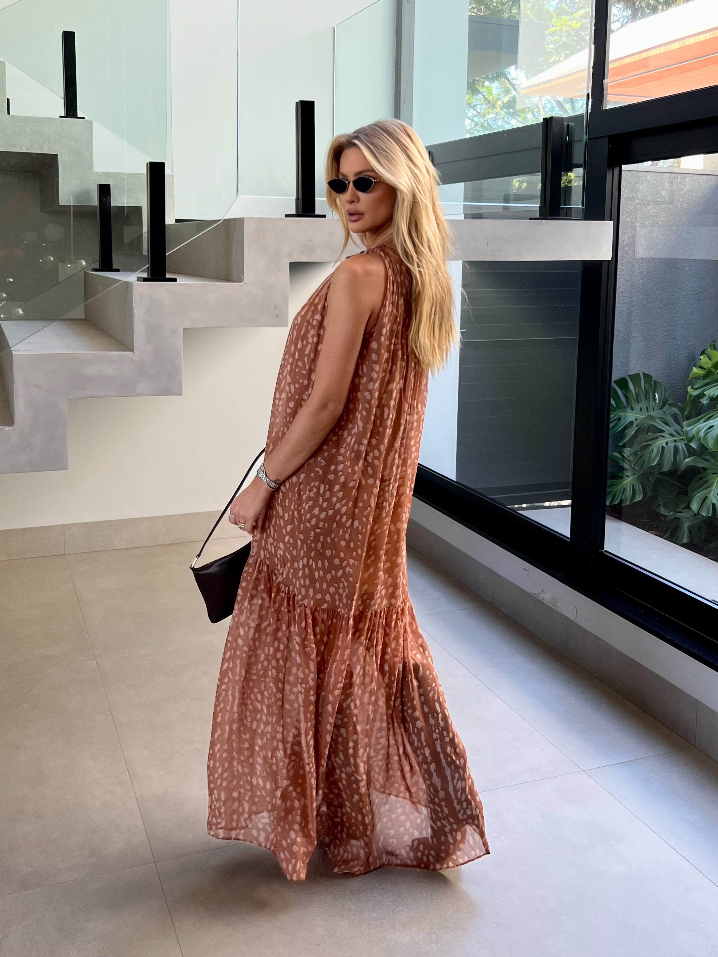 Vestido Estampado Fox Brown