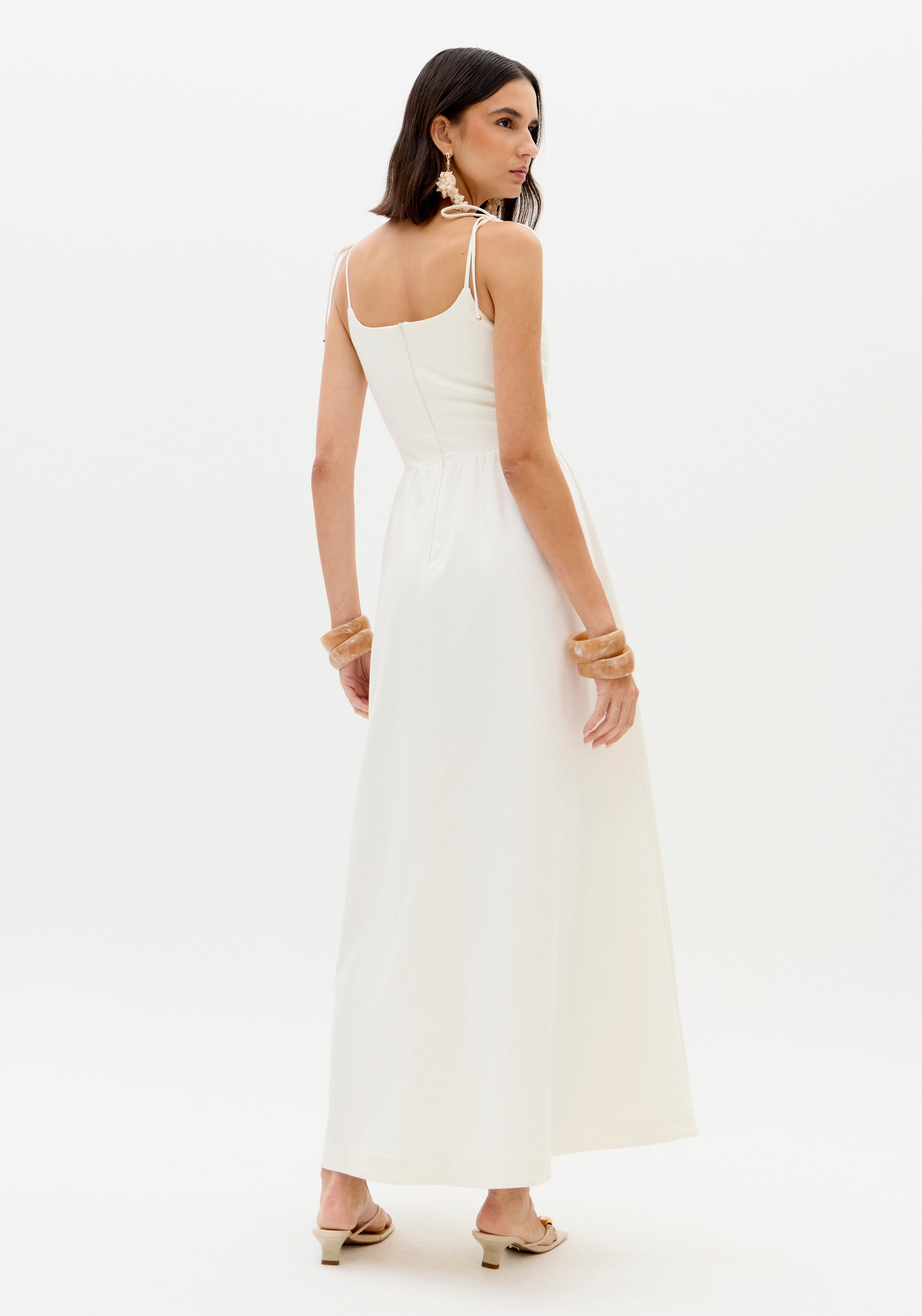 Vestido Super Midi De Alças