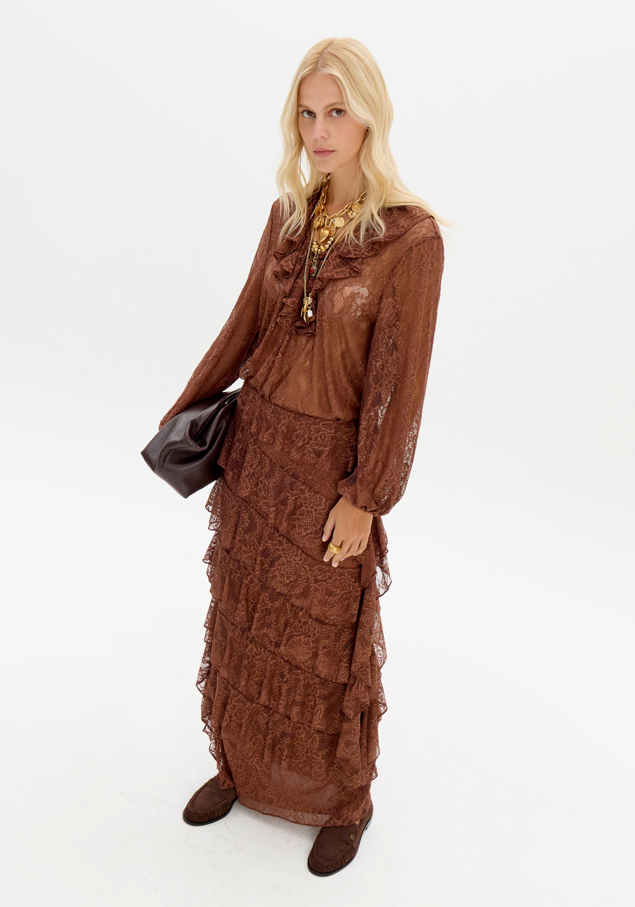 Saia Super Midi De Renda