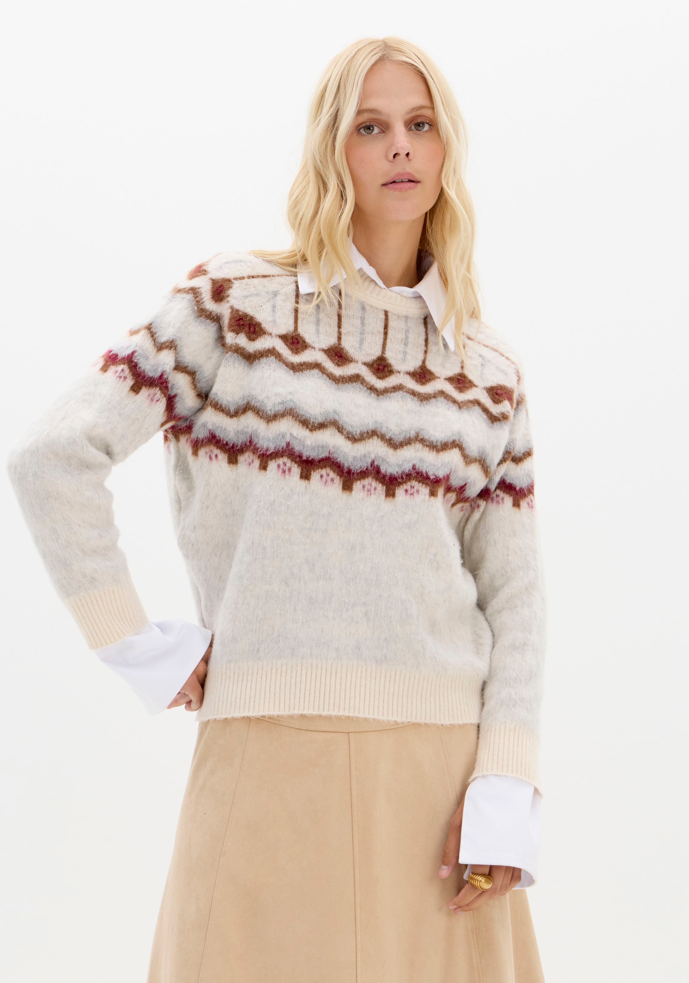 Blusa De Tricot Manga Longa