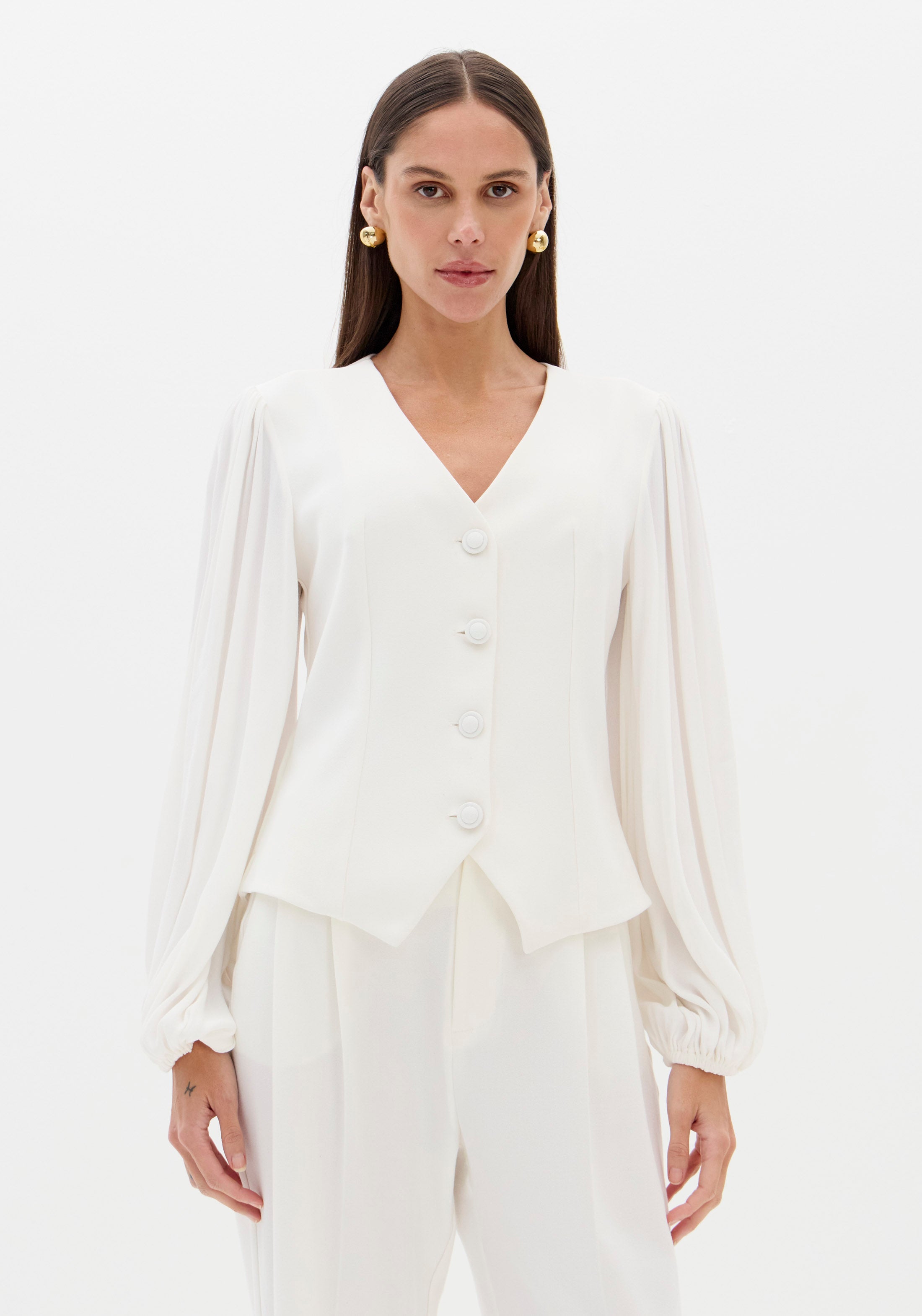 Blusa Com Manga Longa