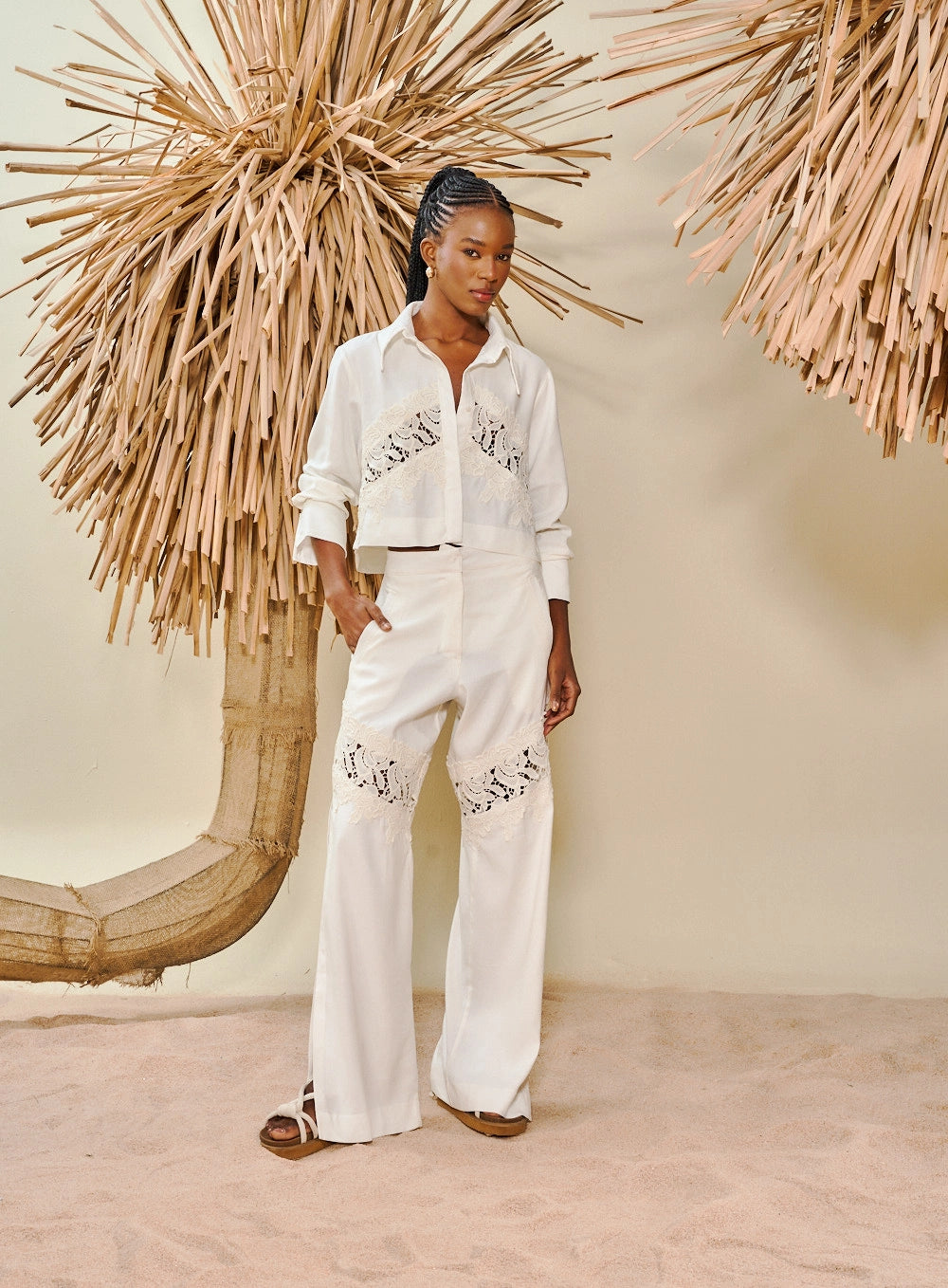 Conjunto Camisa/Calça Linho Off Shell