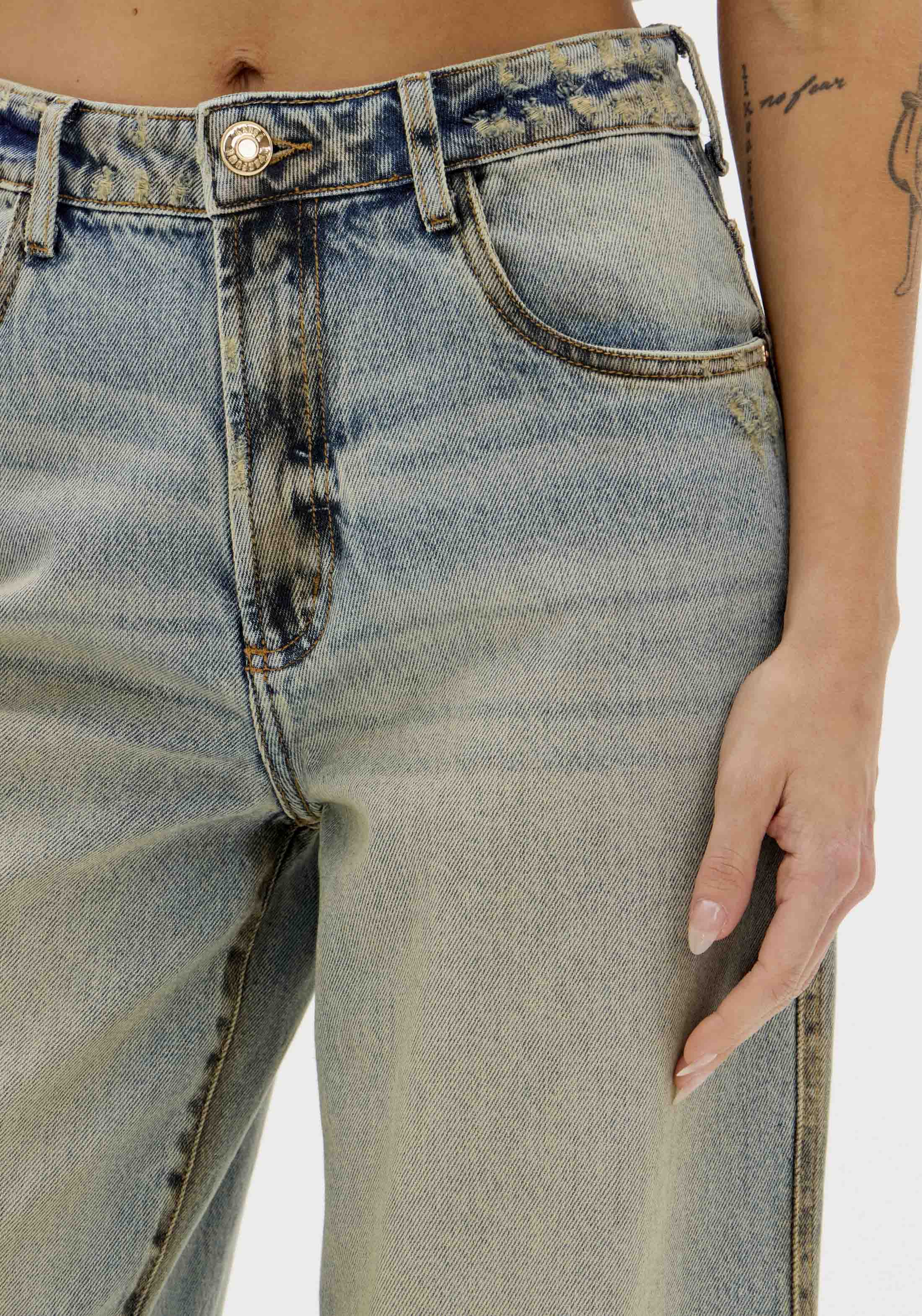 Calça Jeans Wide Leg Hihg