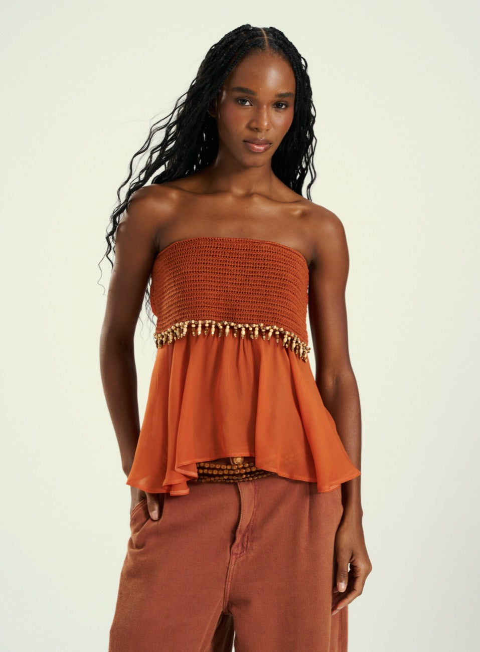 Blusa Marrom Caramel