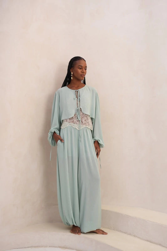 Calça Balonê Flor Do Horizonte