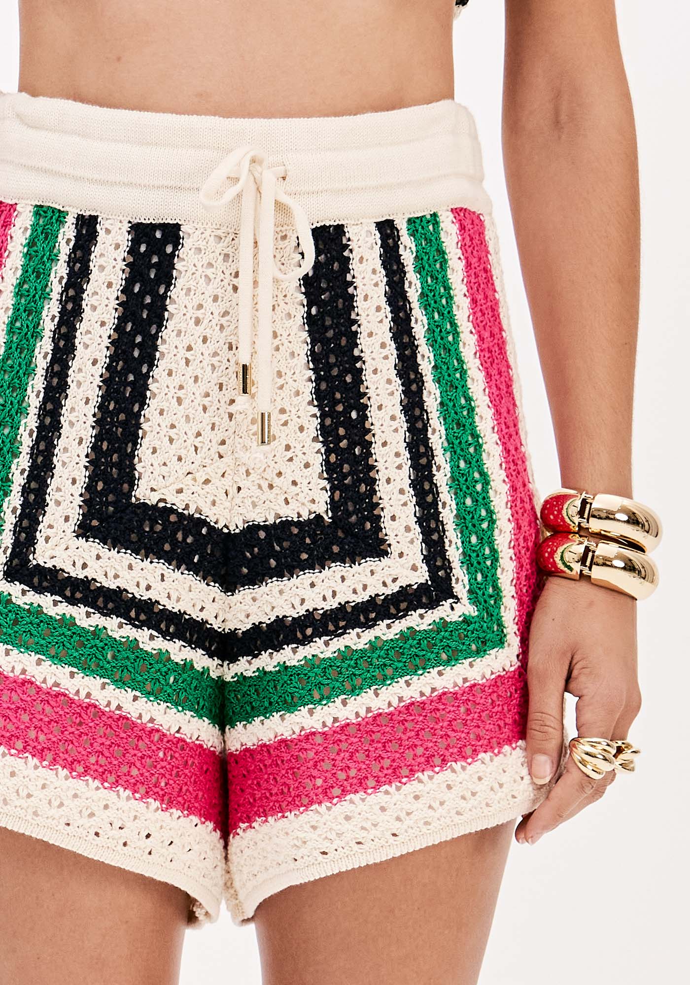 Short De Tricot Cintura Alta