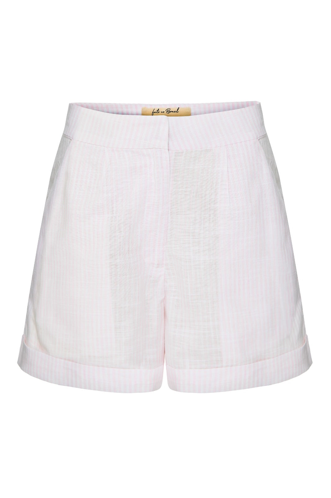 Short Prosa Listrado Rosa
