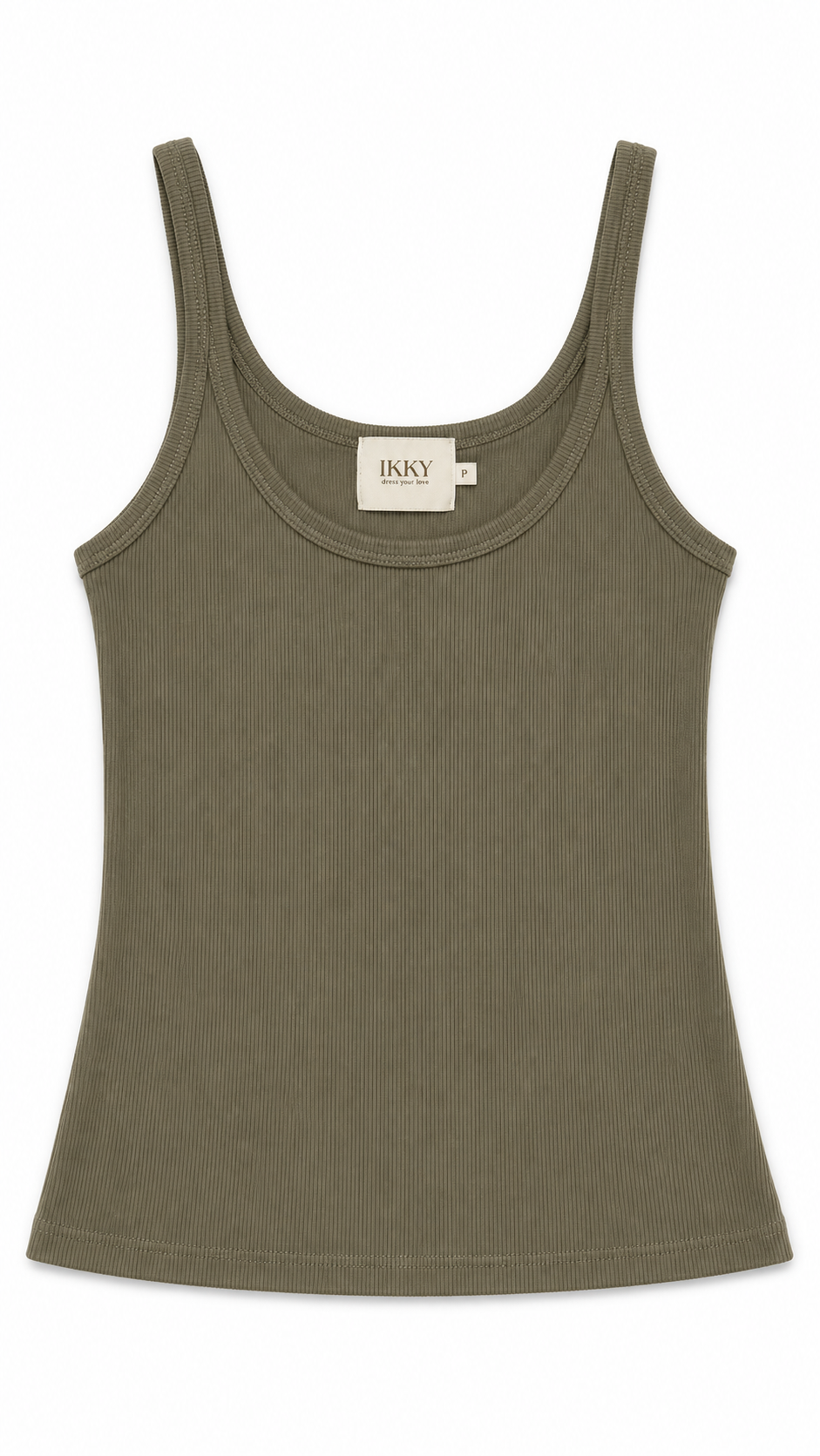 Blusa Canelada Vitta Verde Militar