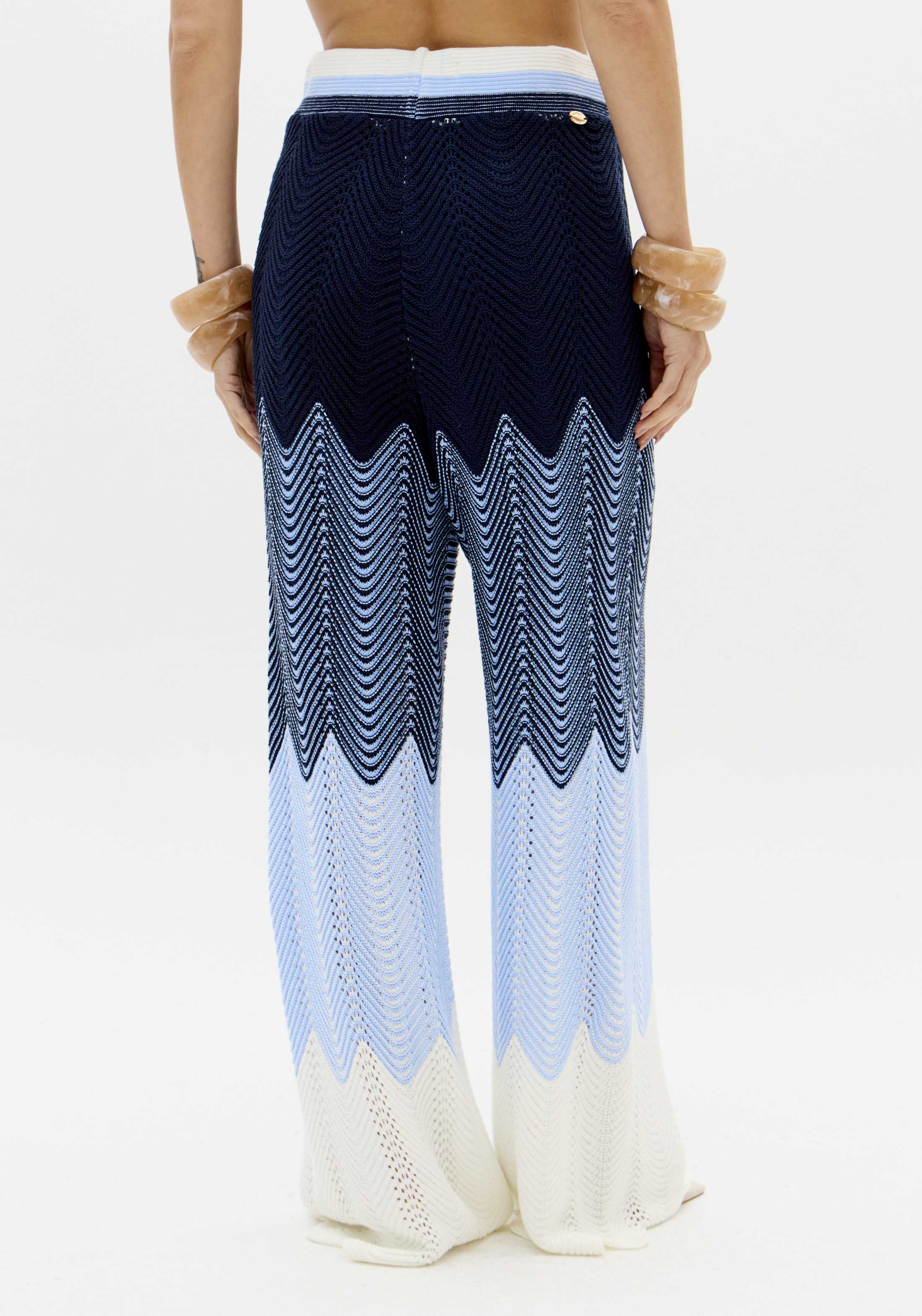 Calça Tricot Cintura Alta