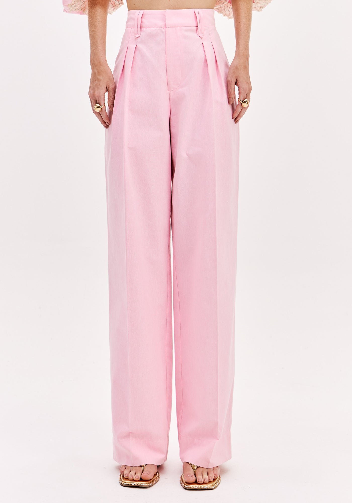 Calça Reta Cintura Alta