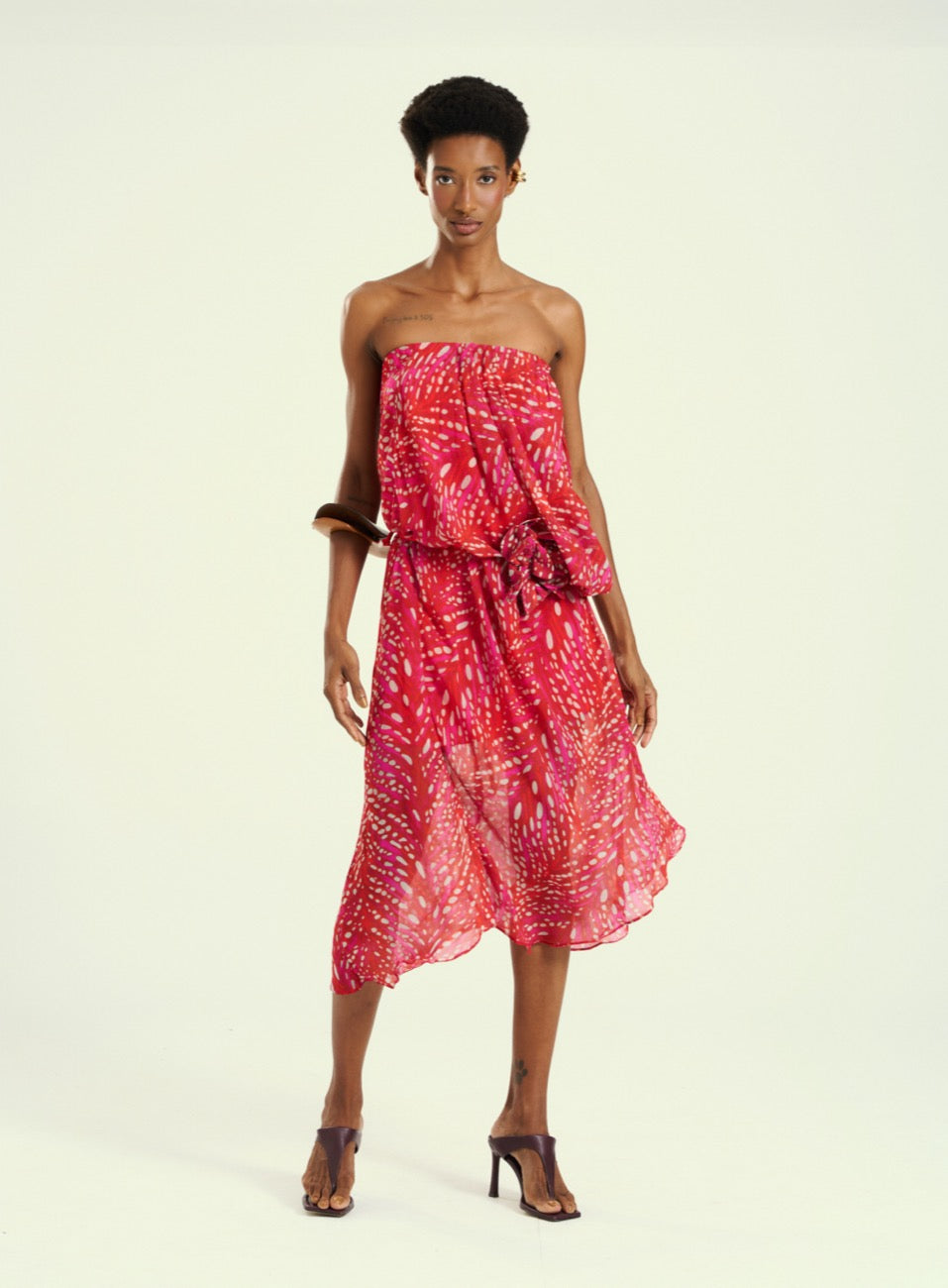 Vestido Estampado Red Breeze