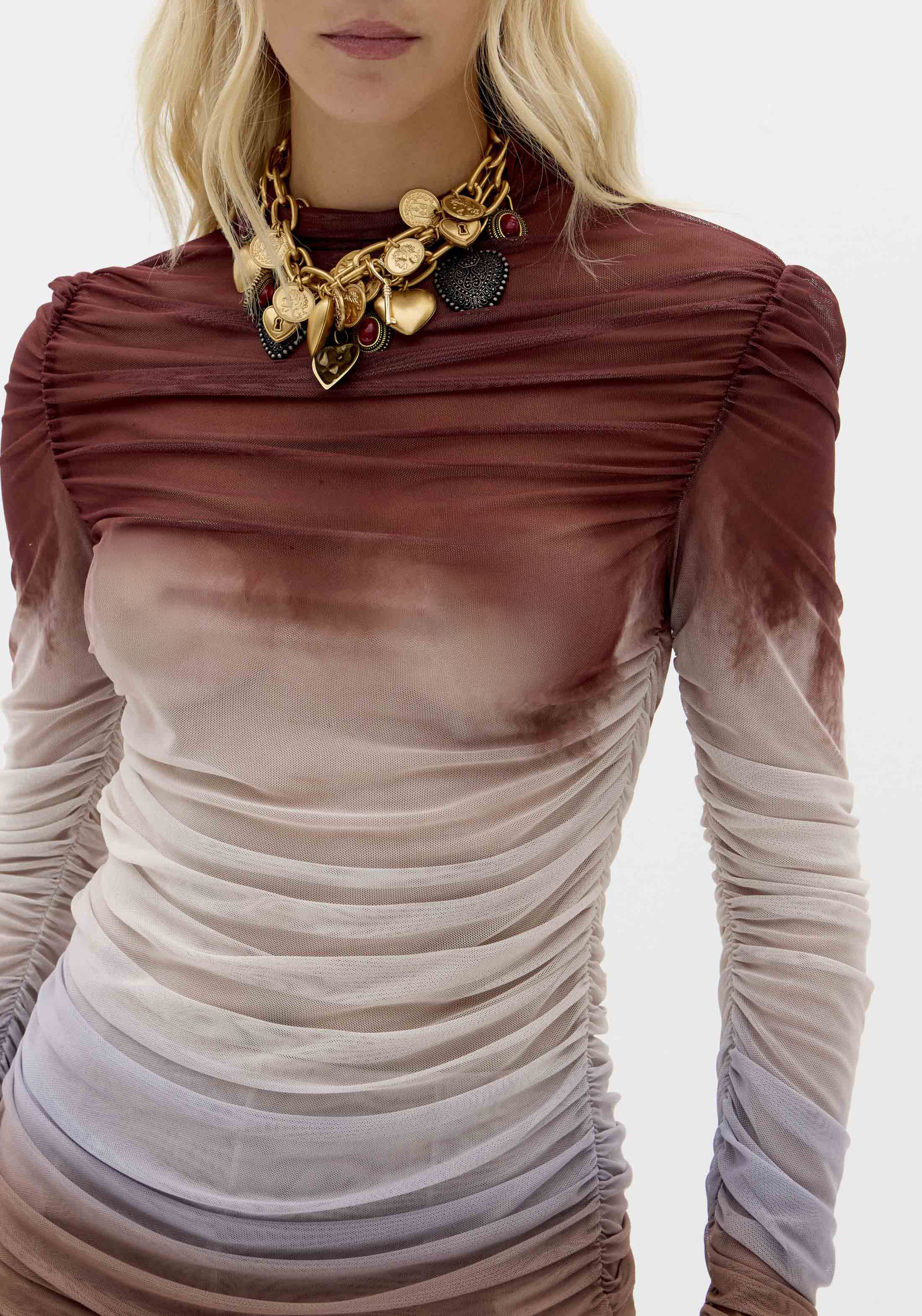 Blusa De Tule Alongada