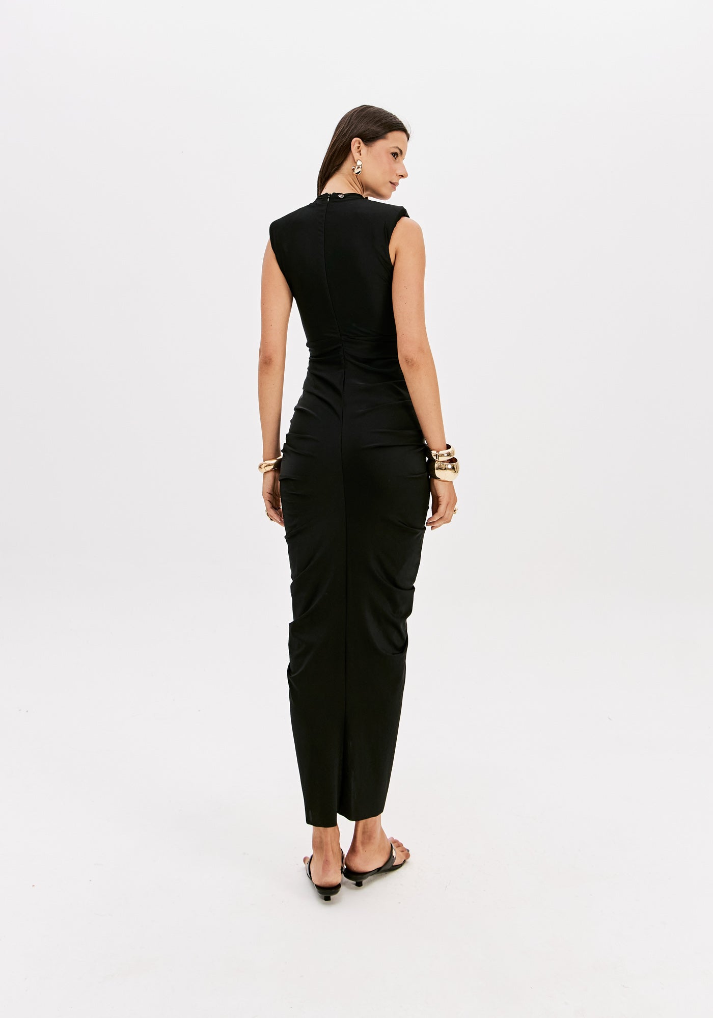 Vestido Super Midi Sem Manga