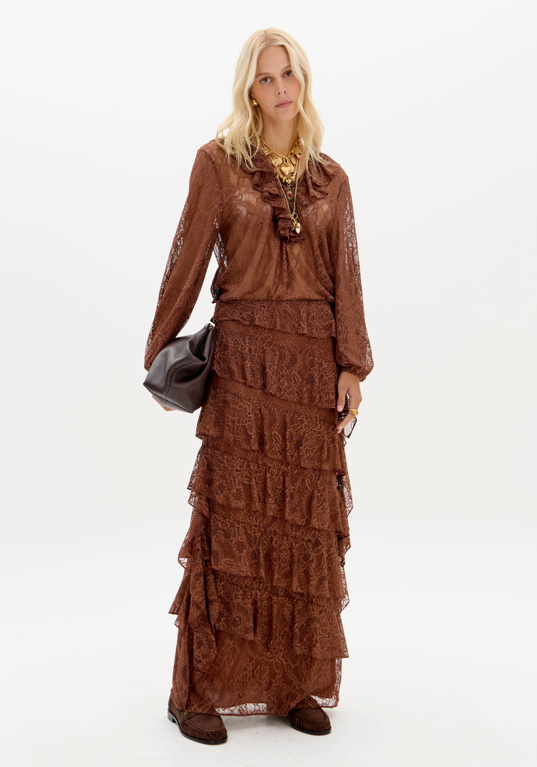 Saia Super Midi De Renda