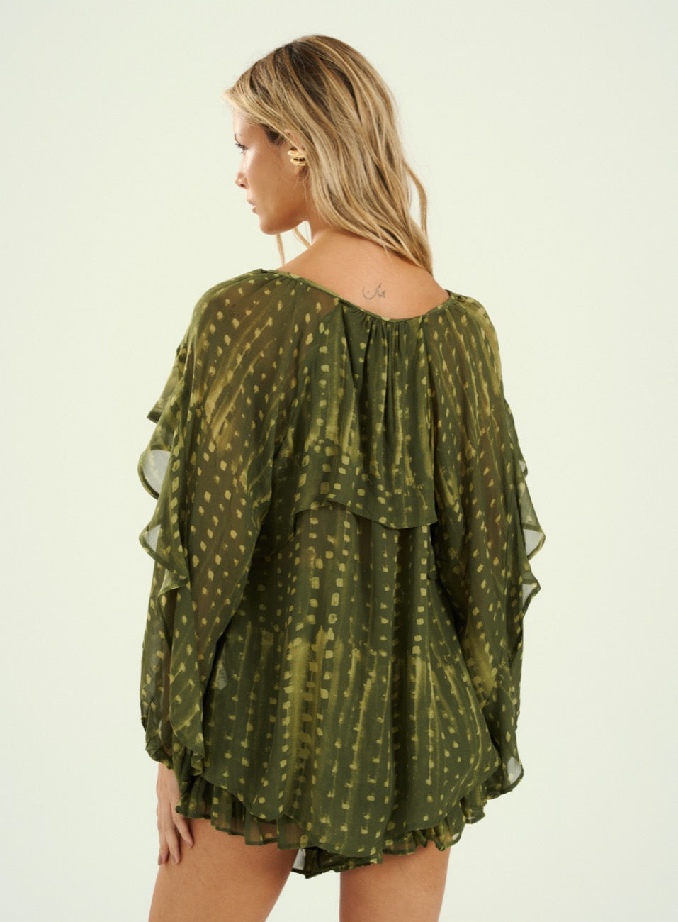 Blusa Estampada Amazonian Text.