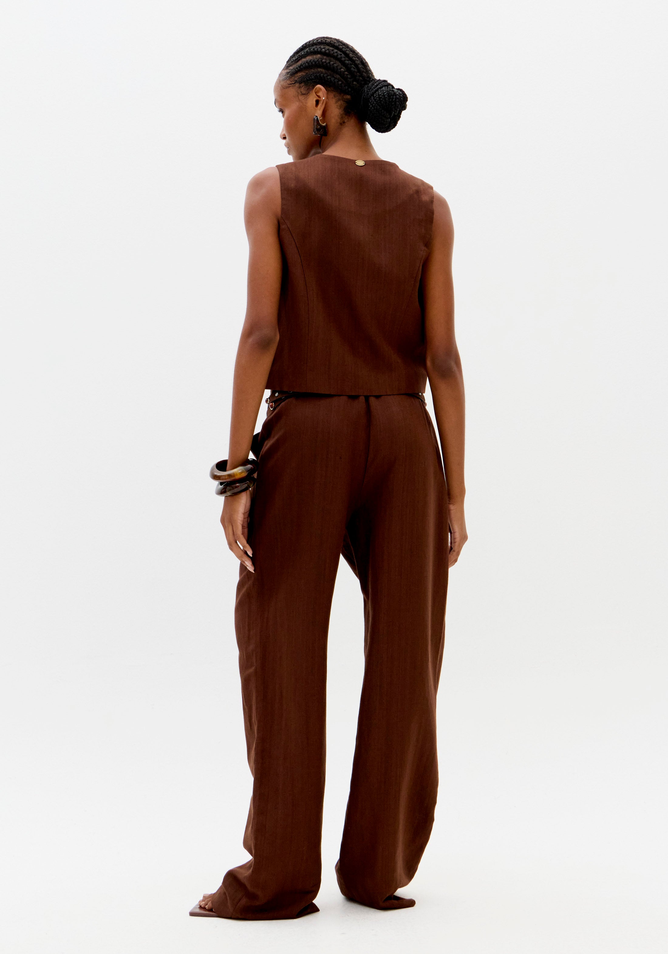 Colete Alfaiataria Com Linho