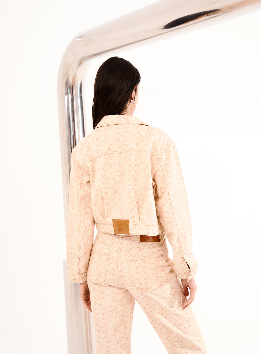 Jaqueta Sarja Estampada Phyton