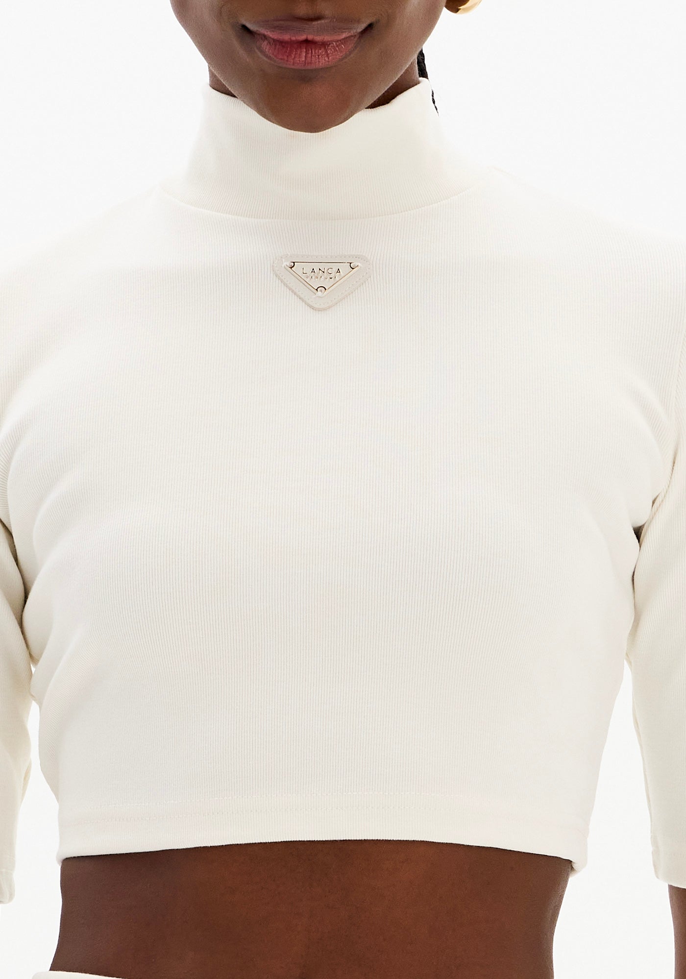 Blusa Cropped Com Gola