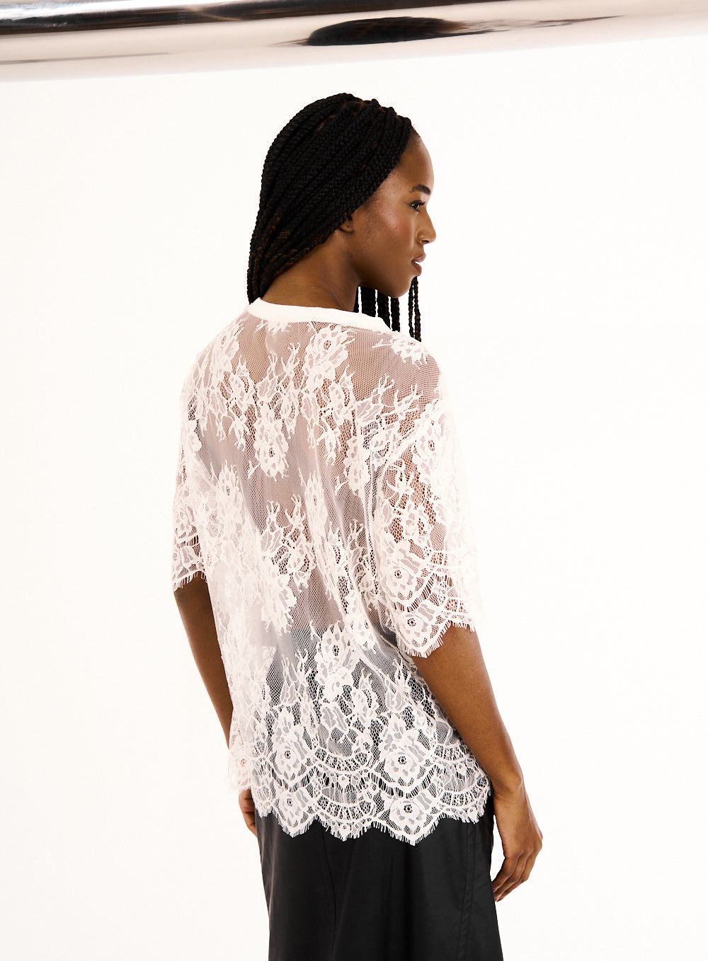 Blusa Estampada E Bordada OFF