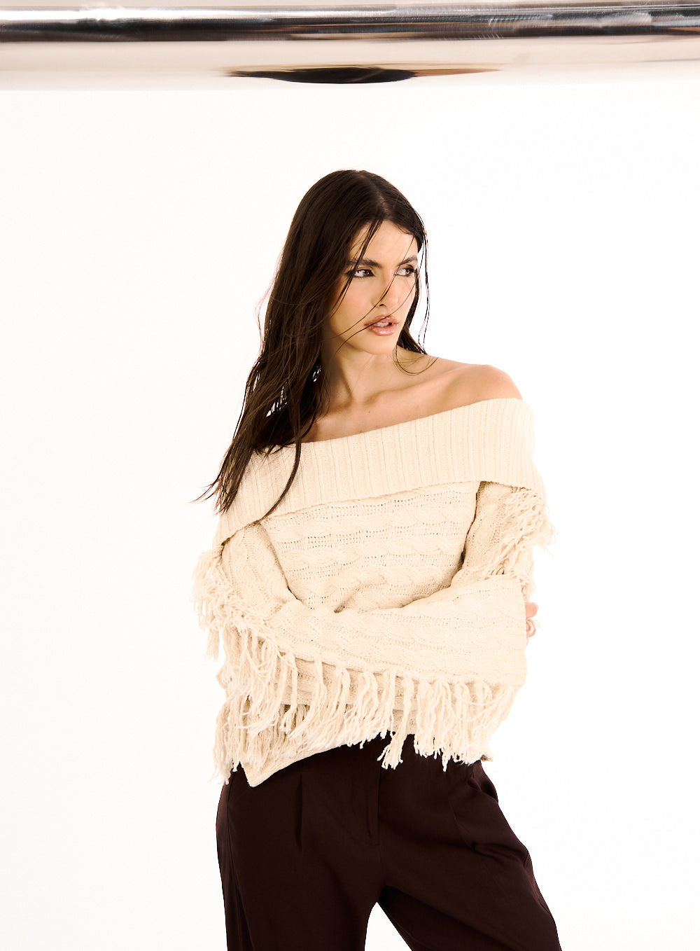 Blusa Tricô Bege Gale