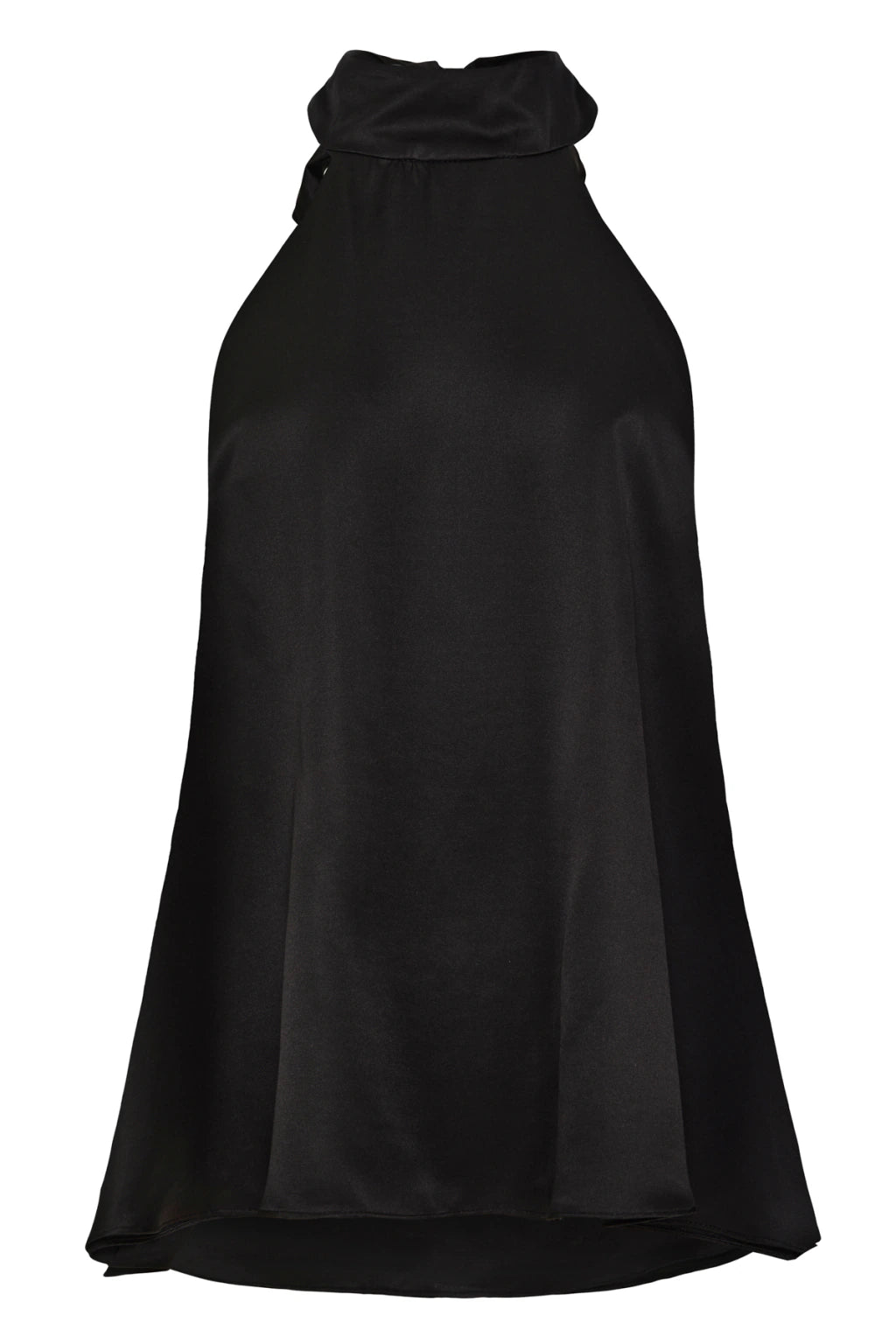 Blusa Hilda Cetim de Seda Preta