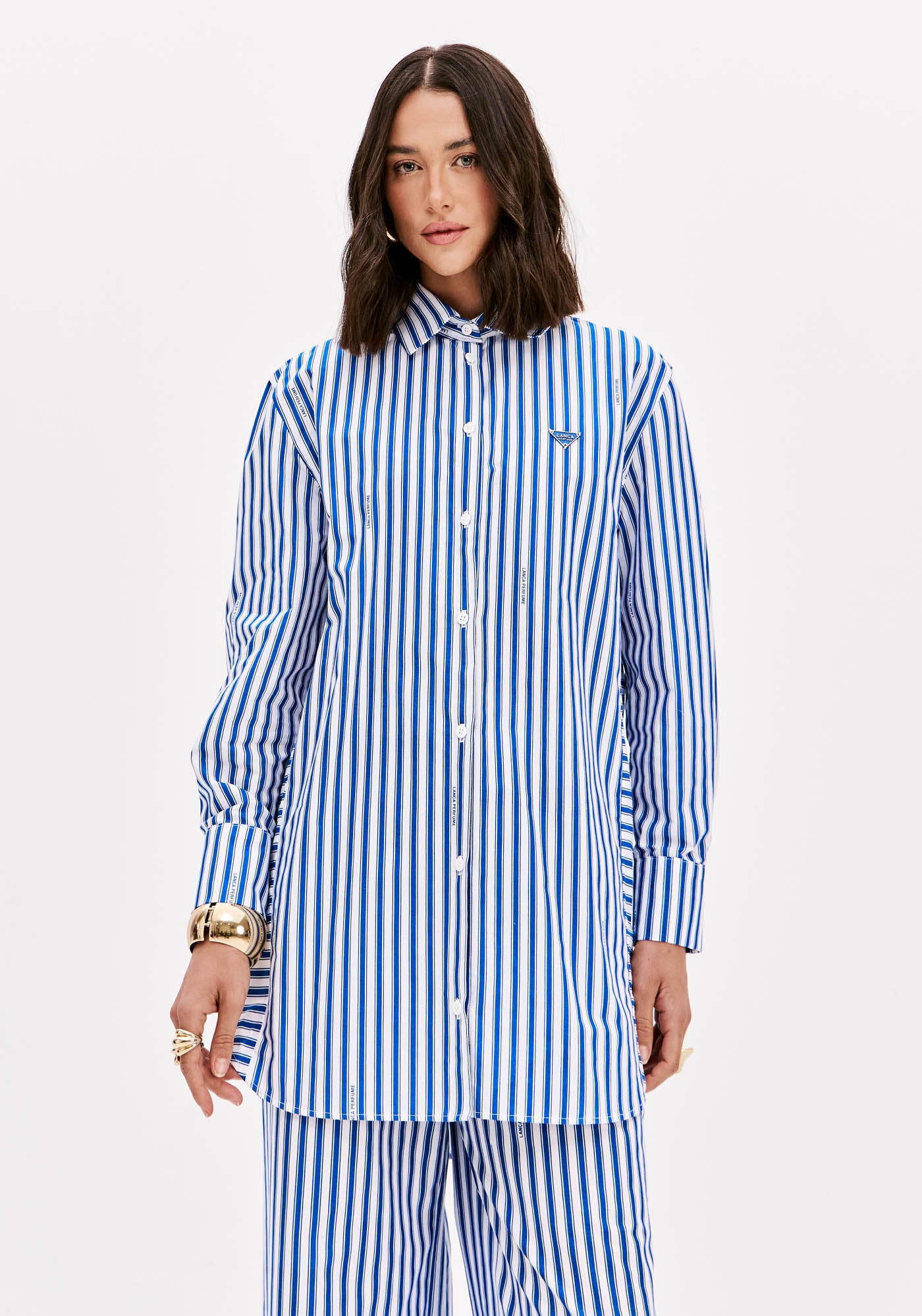 Camisa Alongada Listrada
